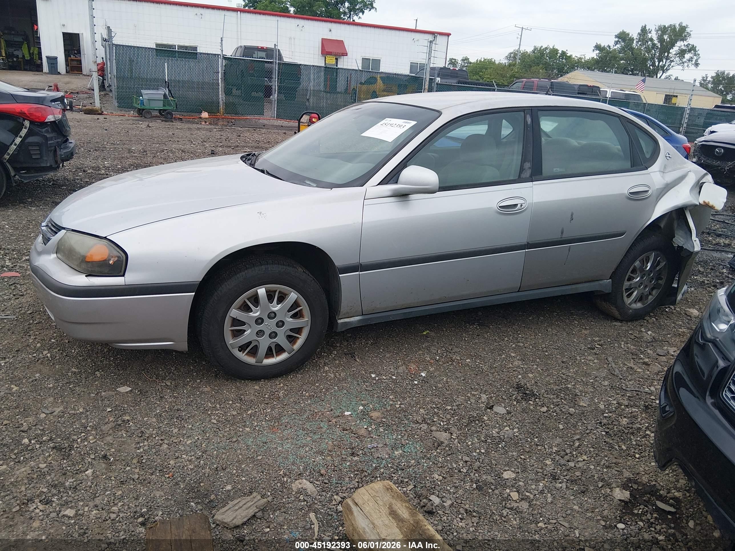 2005 Chevrolet Impala   Silver vin: 2G1WF52E559310097