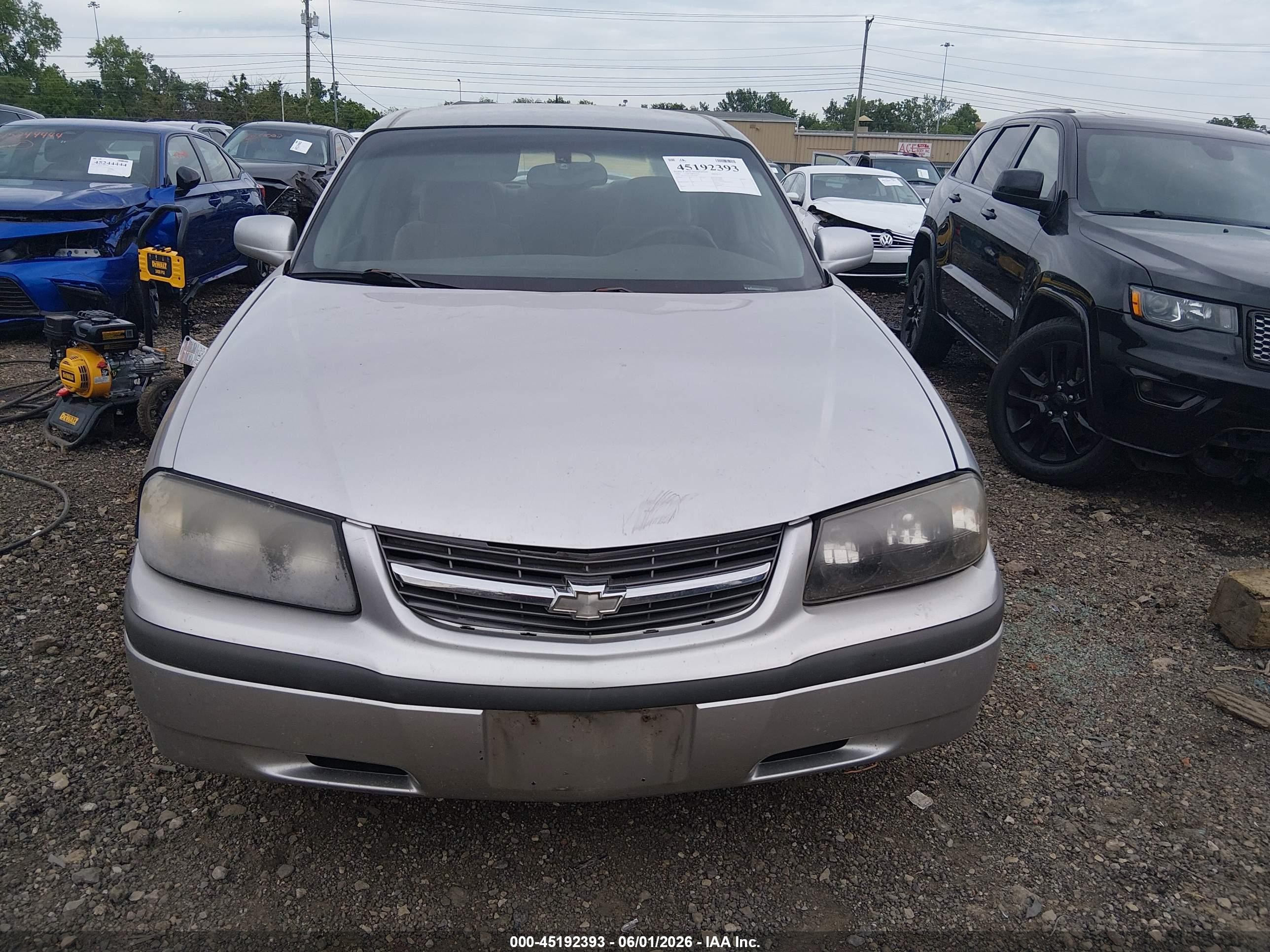 2005 Chevrolet Impala   Silver vin: 2G1WF52E559310097