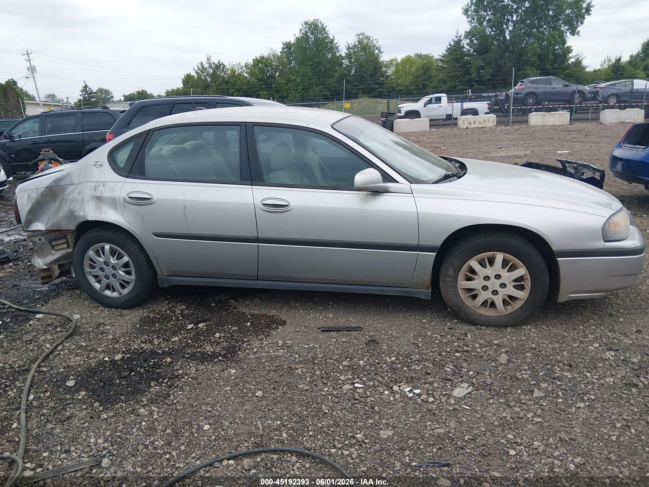 2005 Chevrolet Impala   Silver vin: 2G1WF52E559310097