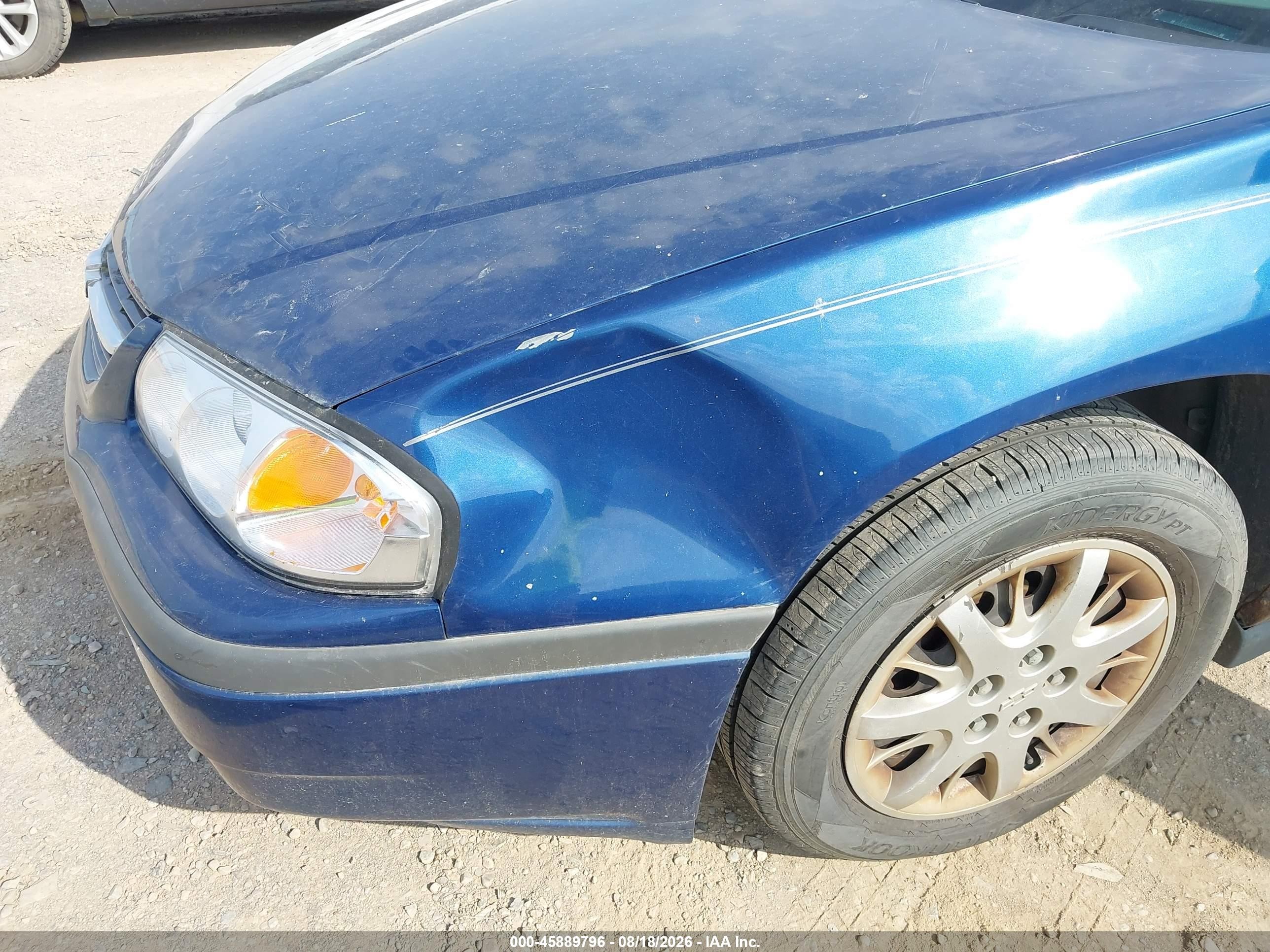2005 Chevrolet Impala   Синий vin: 2G1WF52E659296808