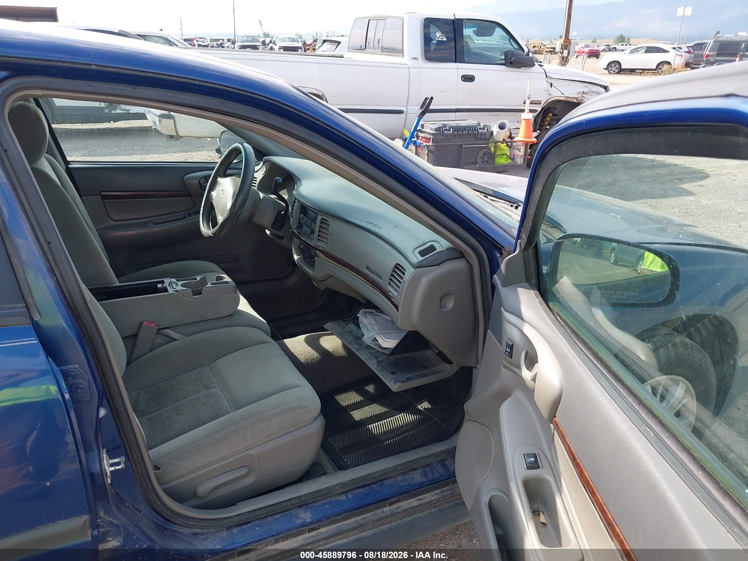 2005 Chevrolet Impala   Синий vin: 2G1WF52E659296808