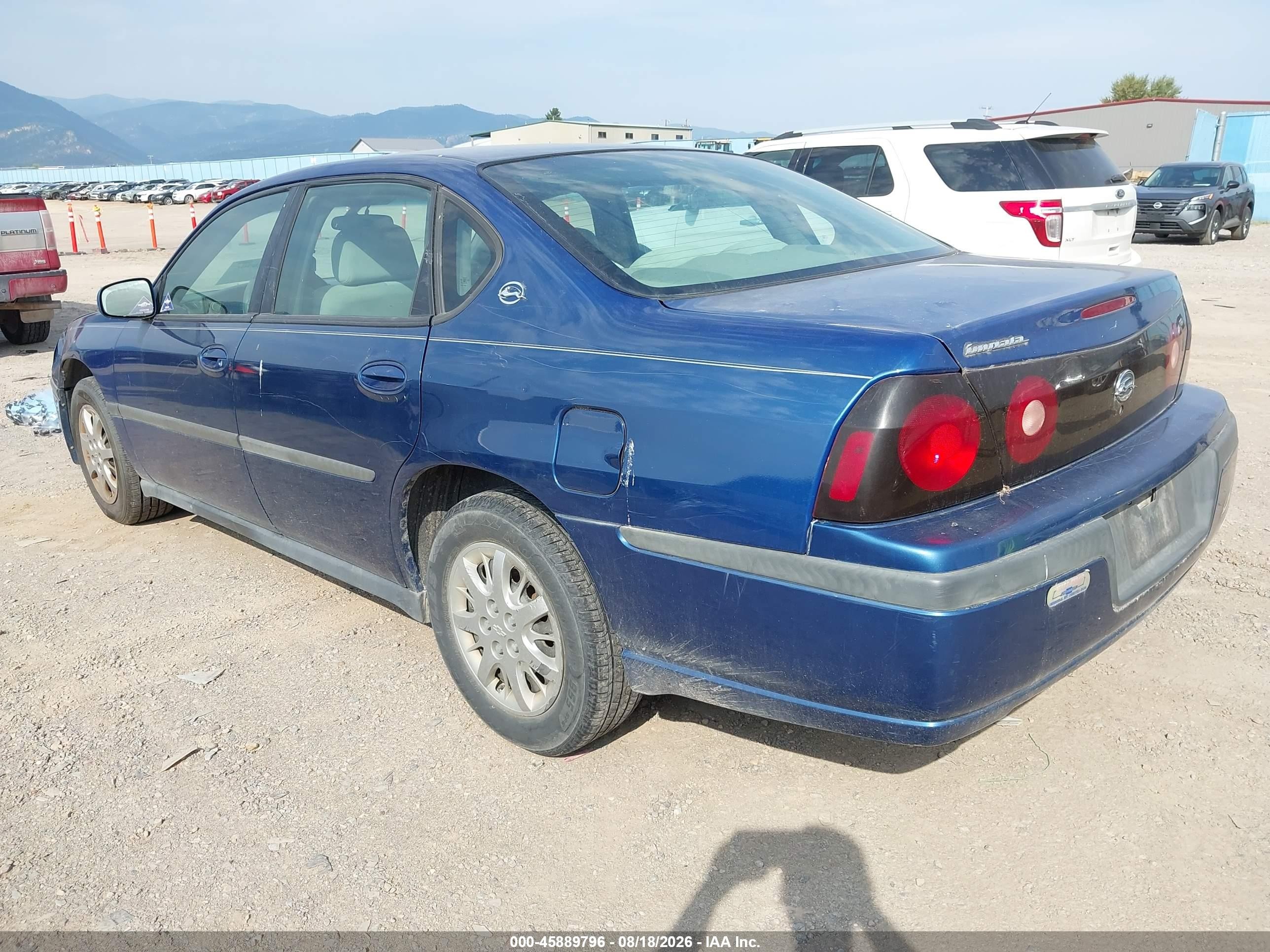 2005 Chevrolet Impala   Синий vin: 2G1WF52E659296808