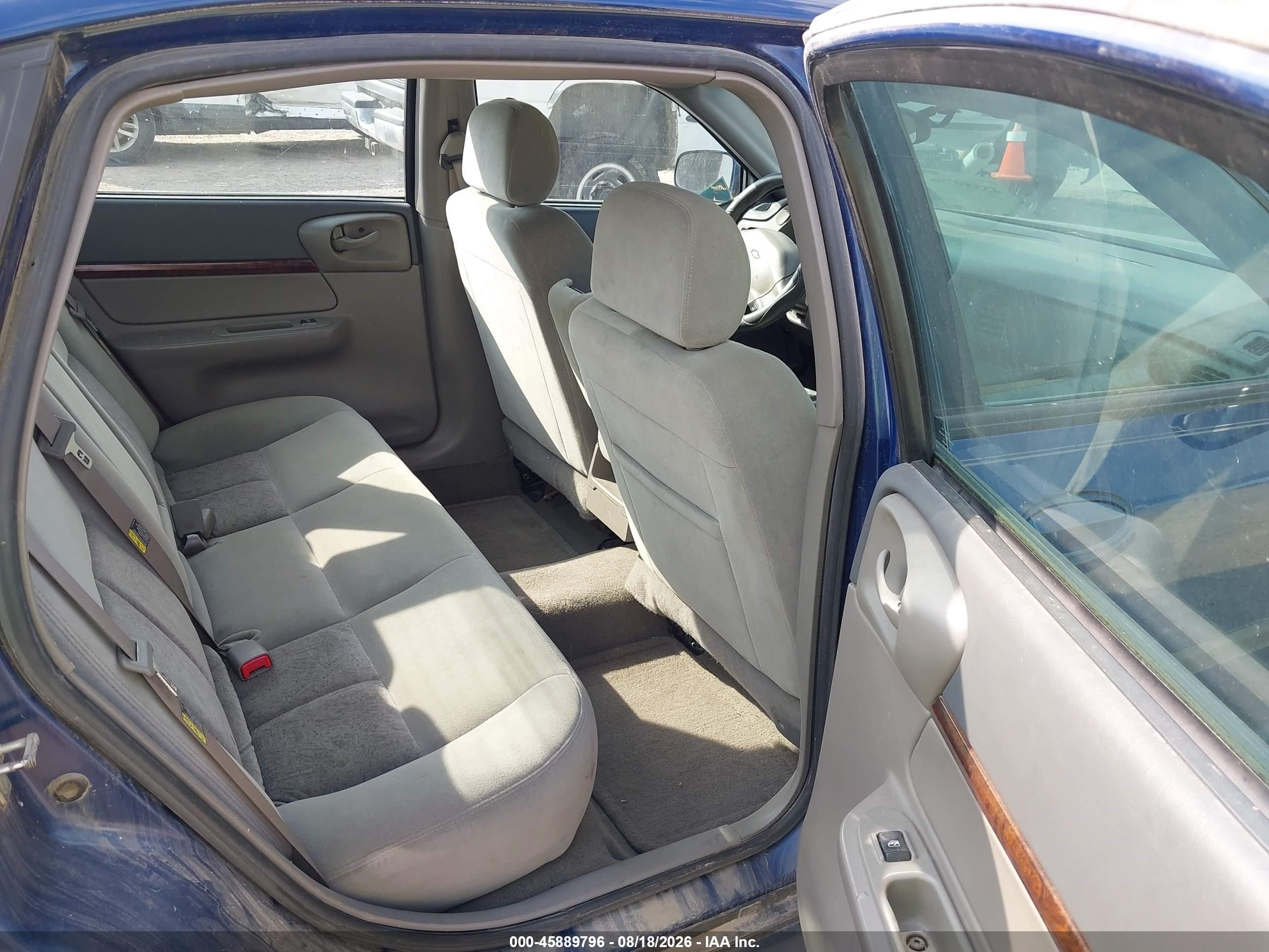 2005 Chevrolet Impala   Синий vin: 2G1WF52E659296808