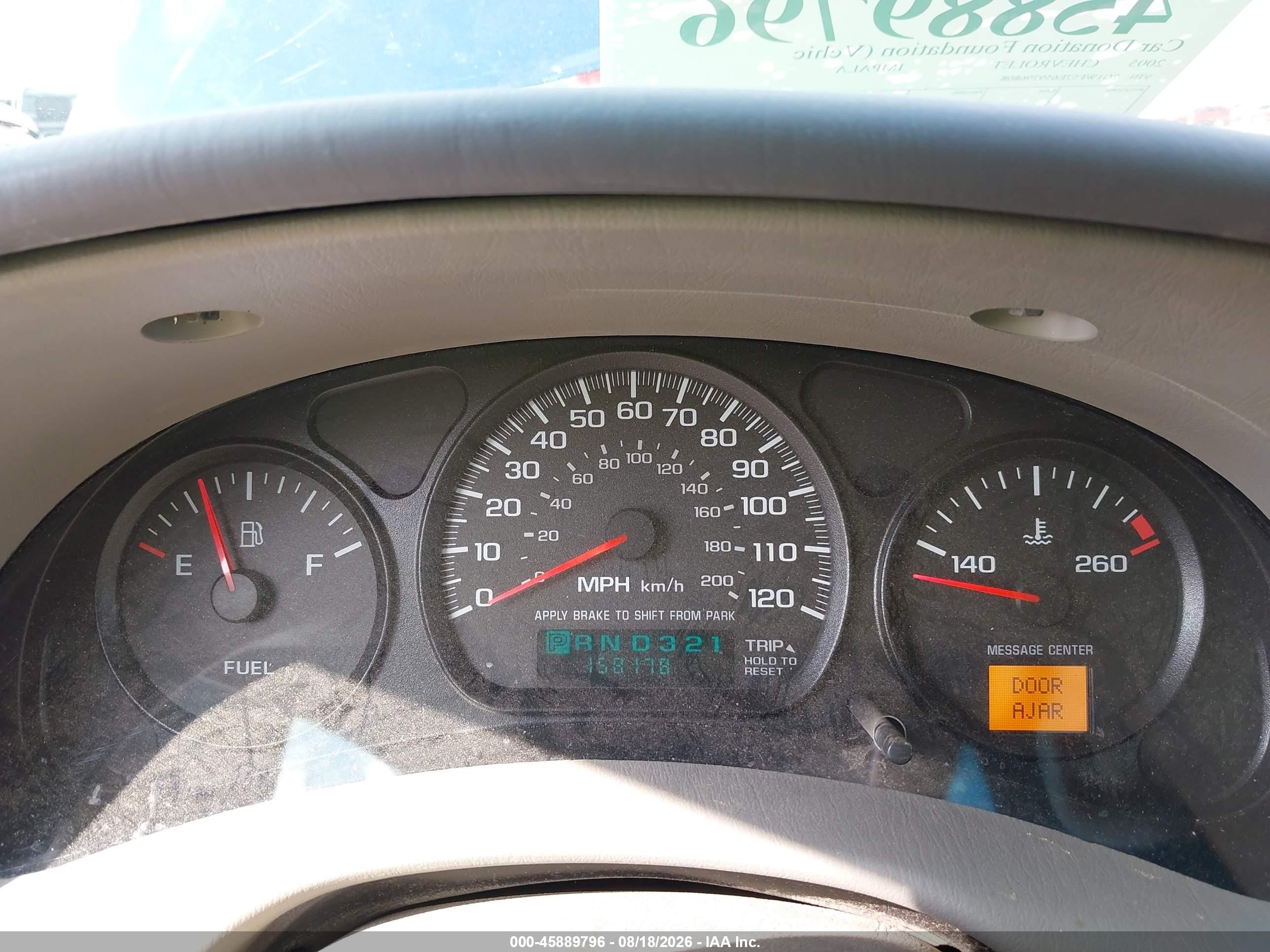 2005 Chevrolet Impala   Синий vin: 2G1WF52E659296808