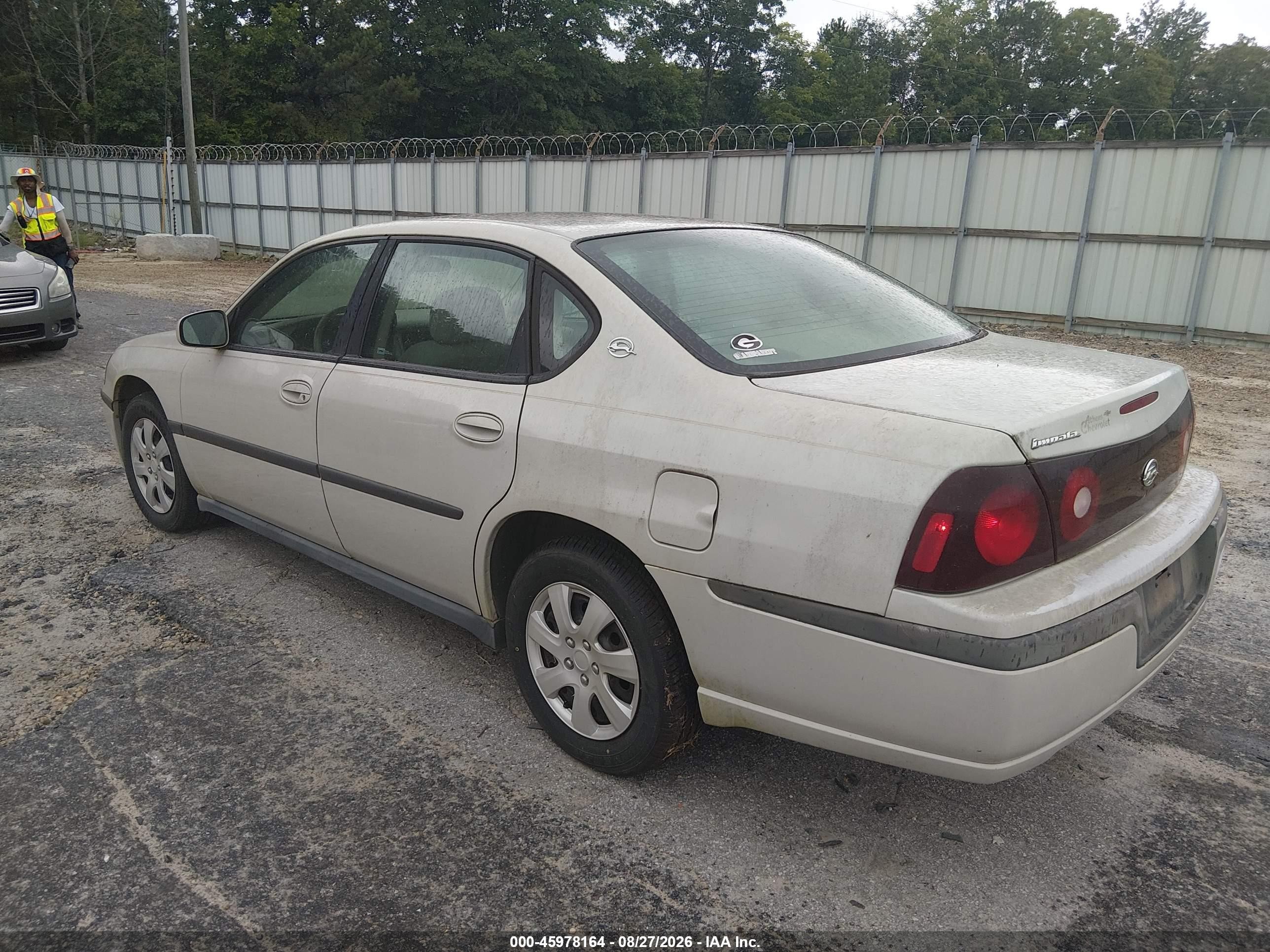 2003 Chevrolet Impala   Cream vin: 2G1WF52E739376535