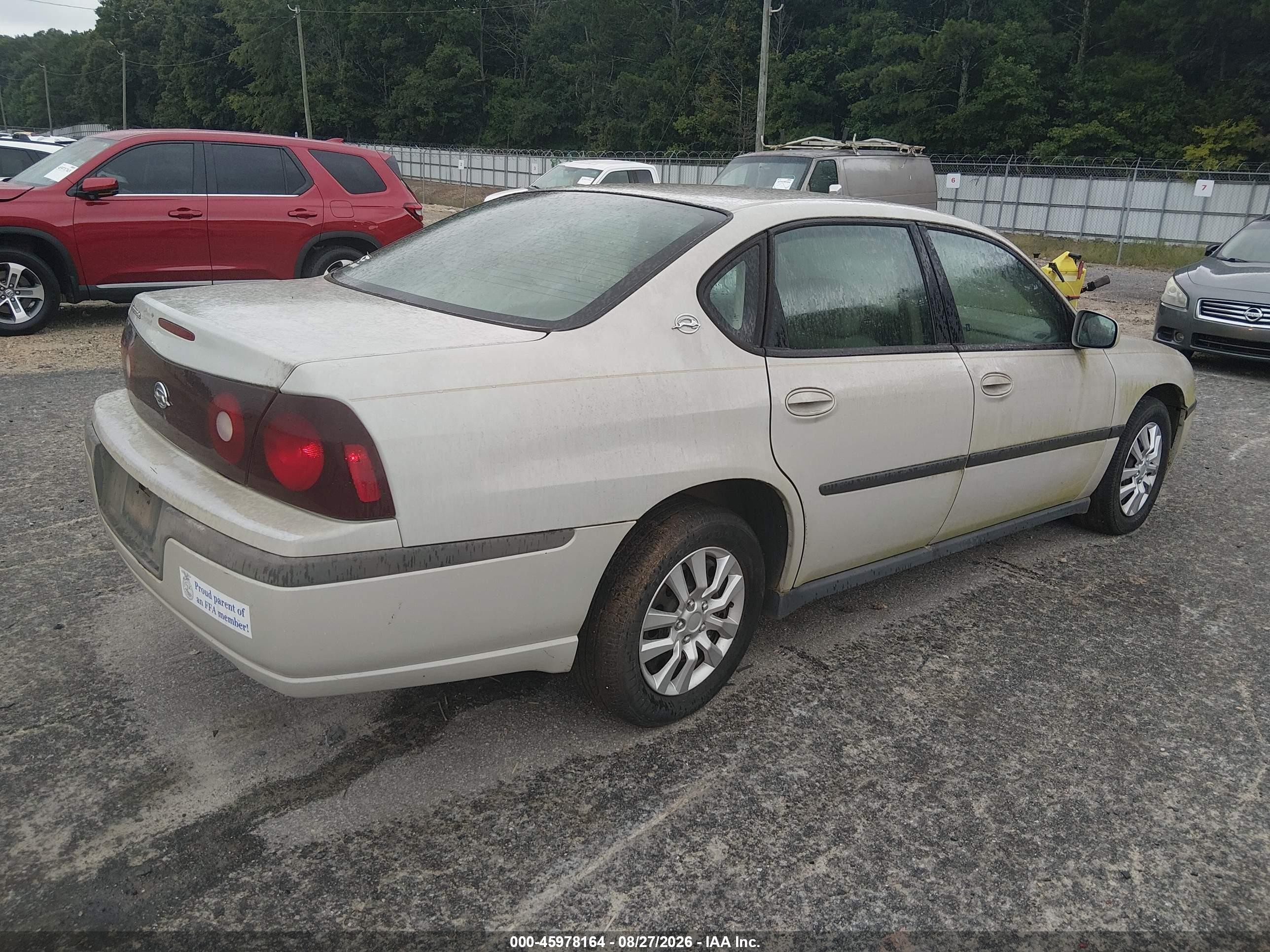 2003 Chevrolet Impala   Cream vin: 2G1WF52E739376535