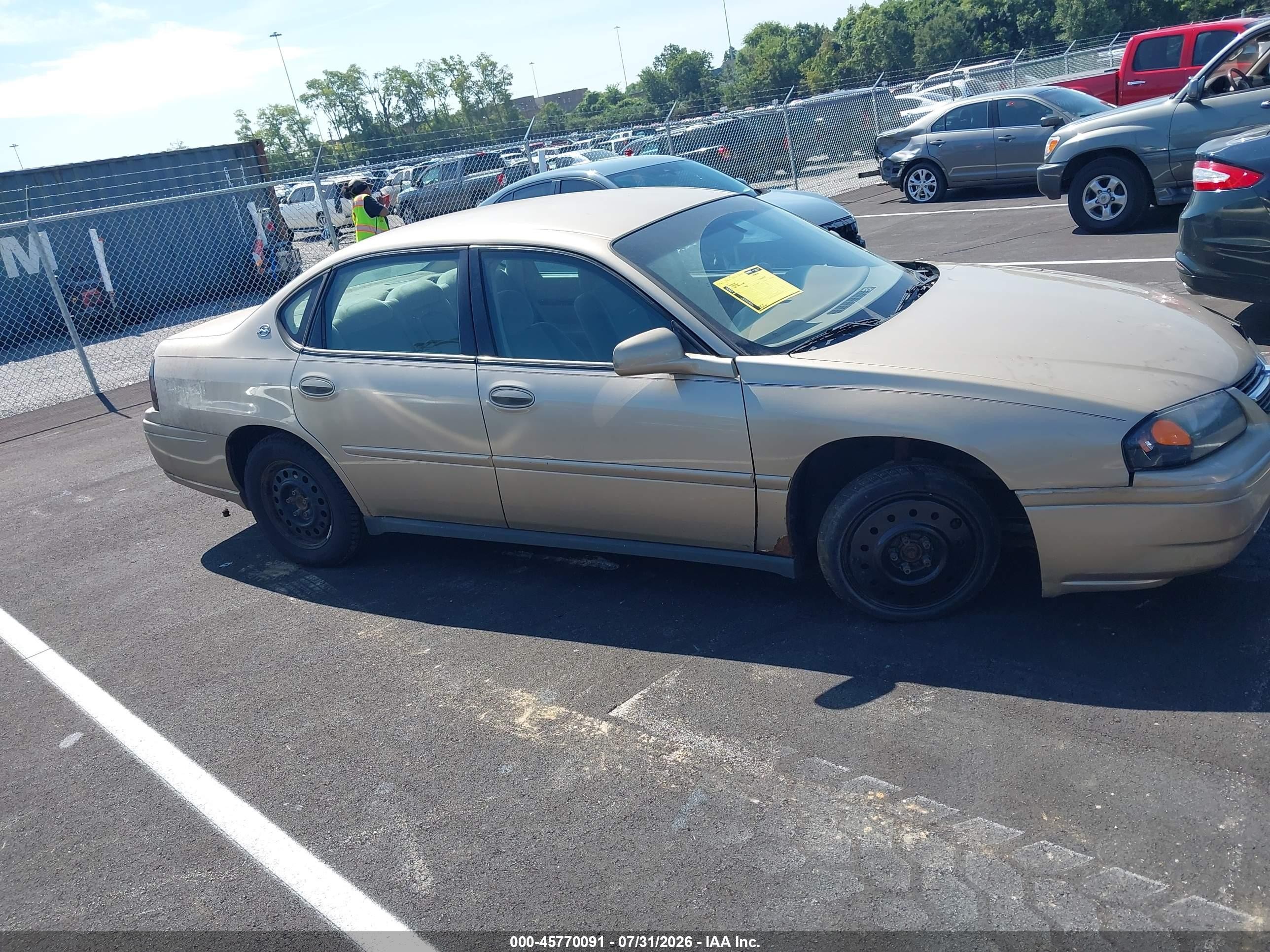 2005 Chevrolet Impala   Gold vin: 2G1WF52E759107437