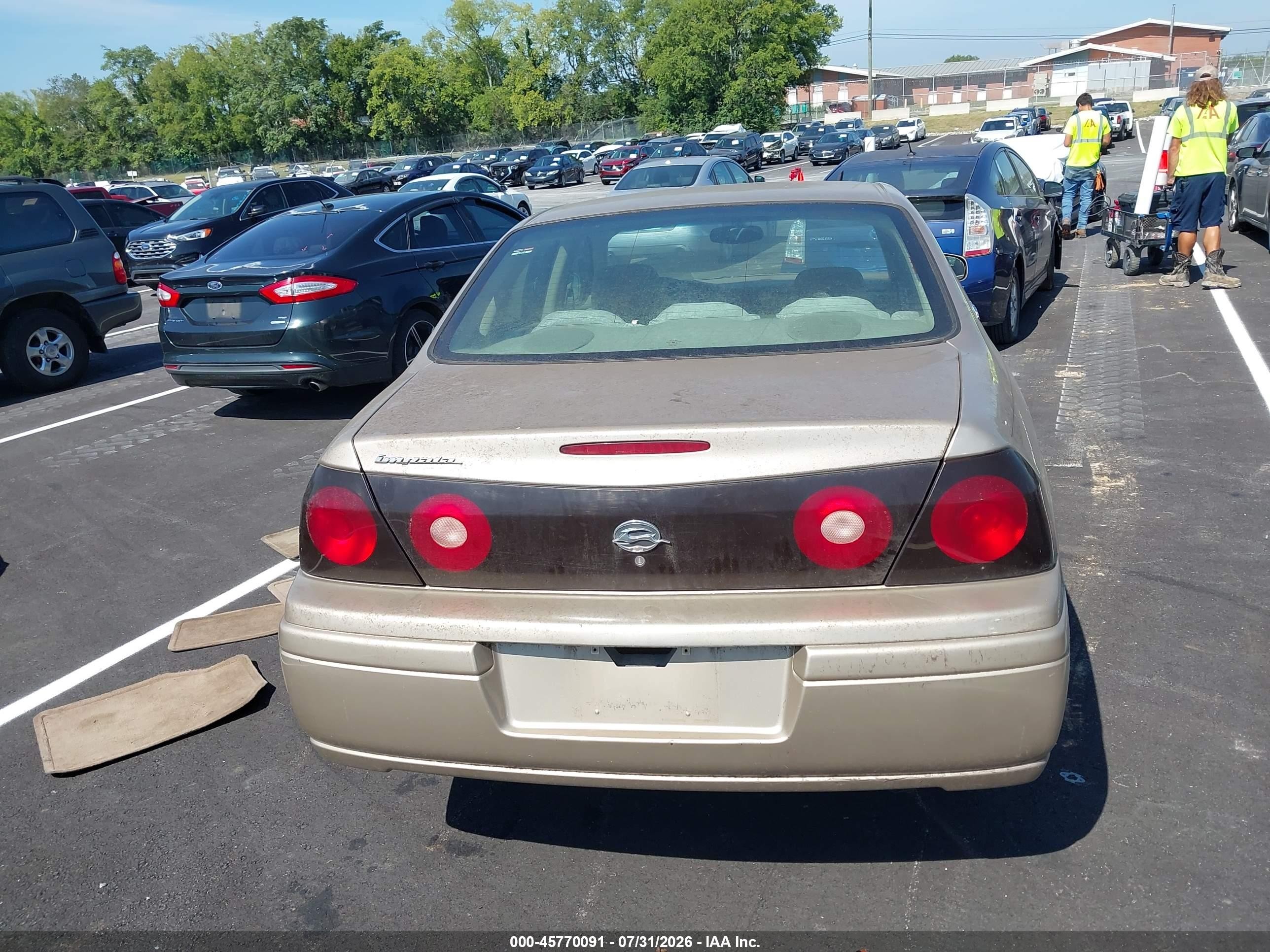 2005 Chevrolet Impala   Gold vin: 2G1WF52E759107437