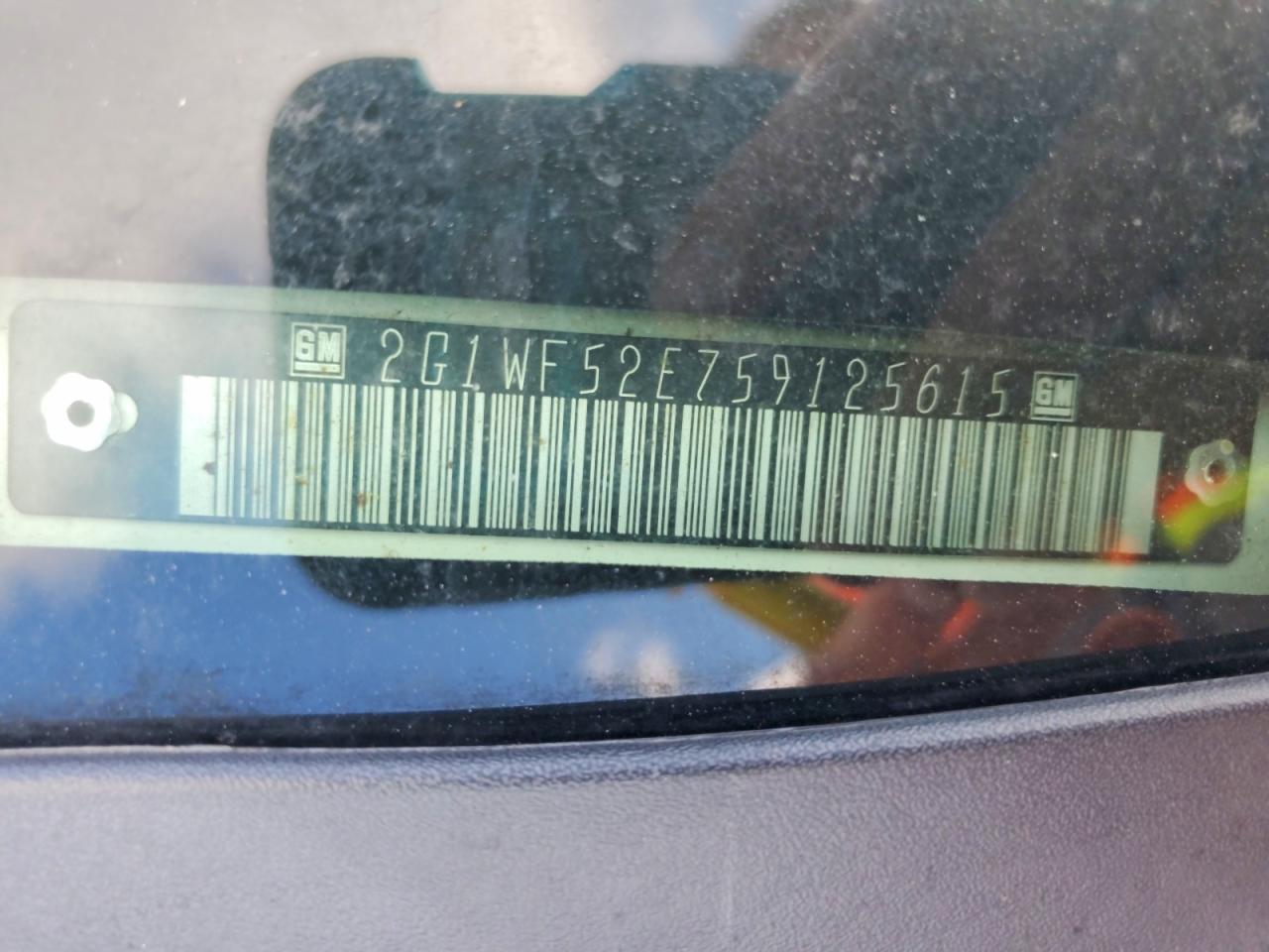 2005 Chevrolet Impala Белый vin: 2G1WF52E759125615