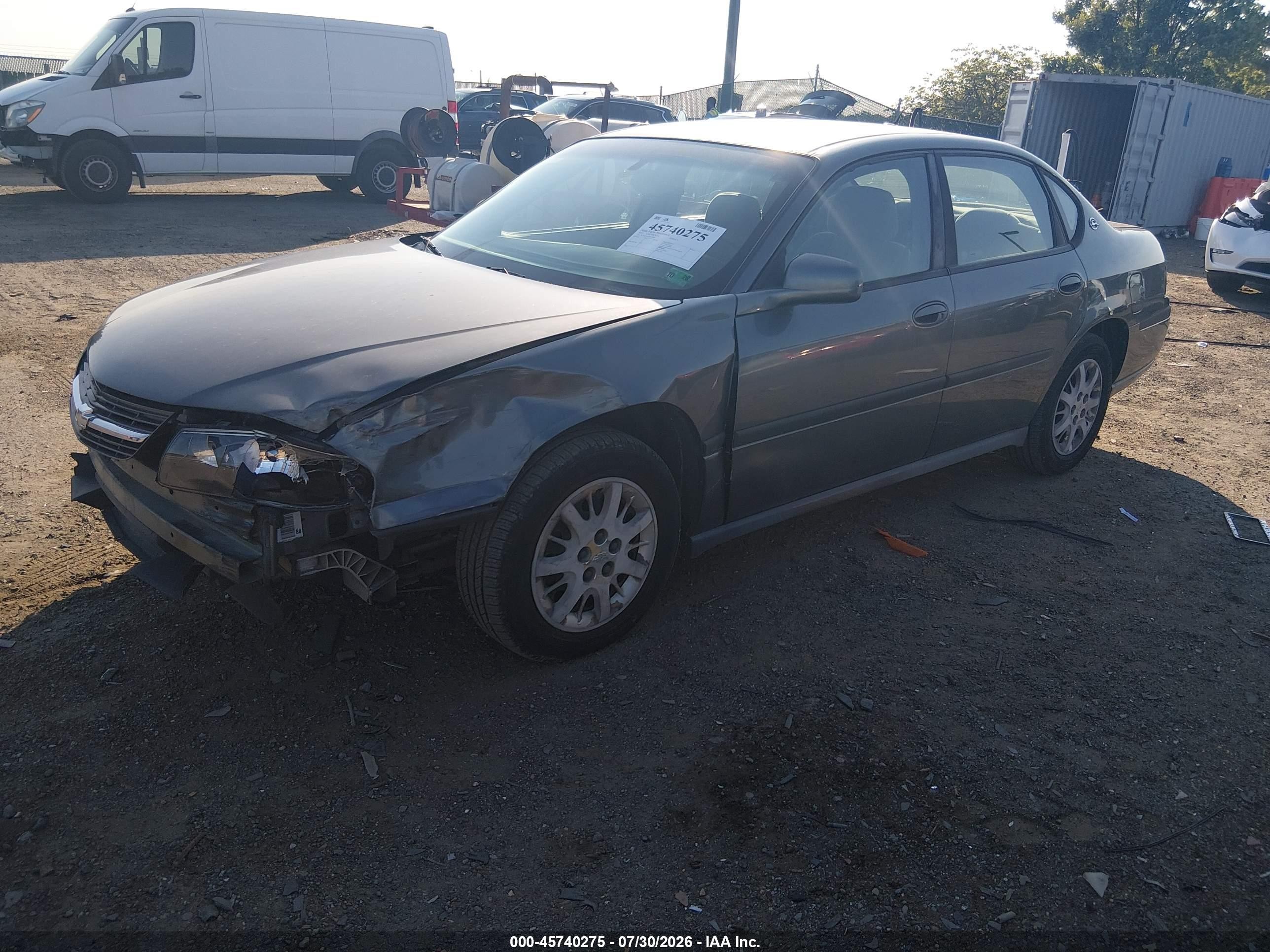 2005 Chevrolet Impala   Gray vin: 2G1WF52E759127896