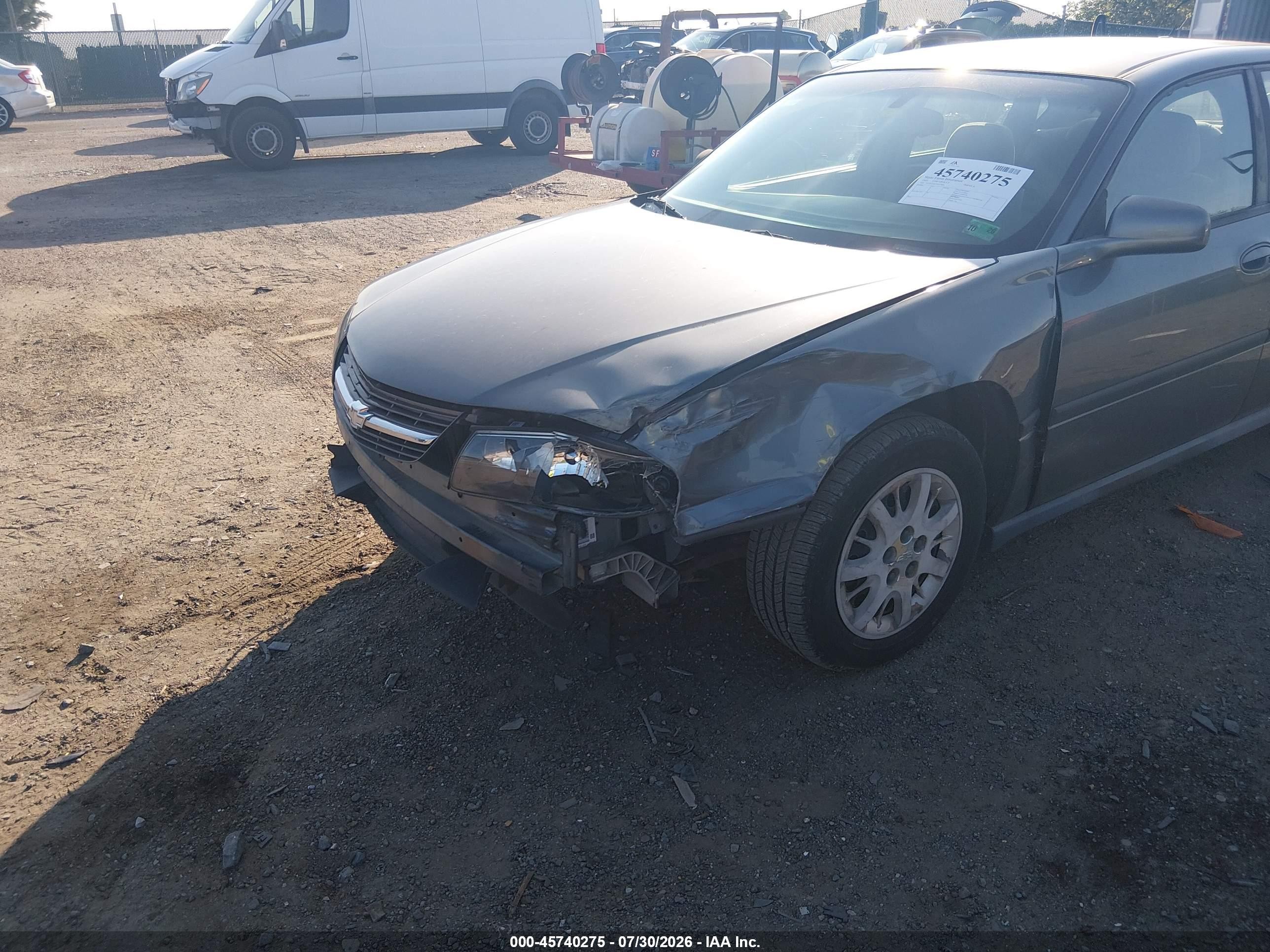 2005 Chevrolet Impala   Gray vin: 2G1WF52E759127896
