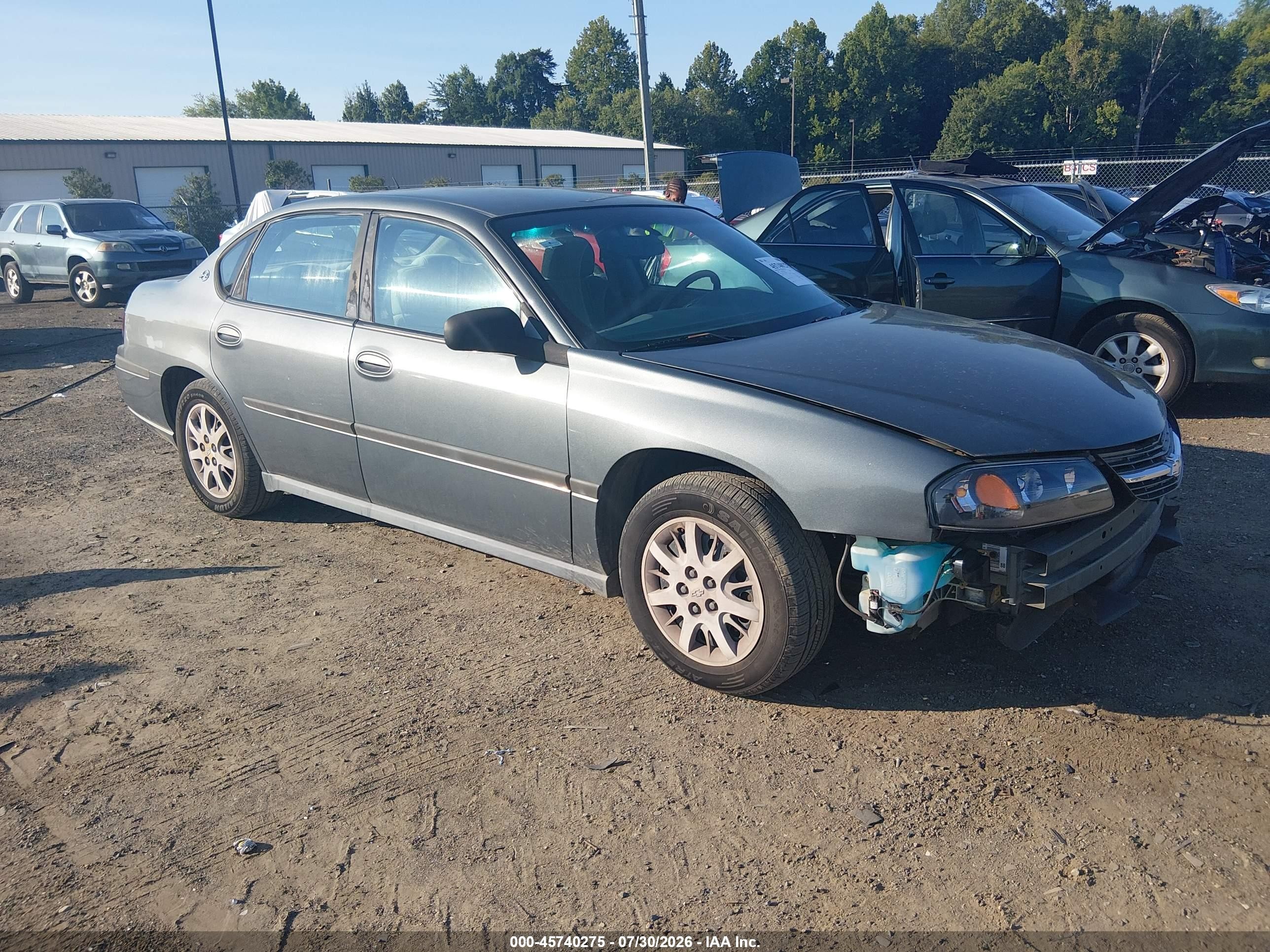 2005 Chevrolet Impala   Gray vin: 2G1WF52E759127896
