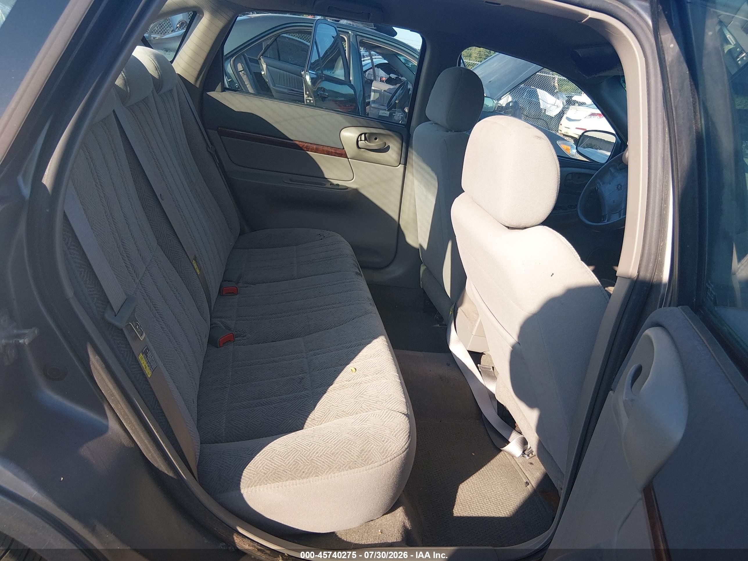 2005 Chevrolet Impala   Gray vin: 2G1WF52E759127896