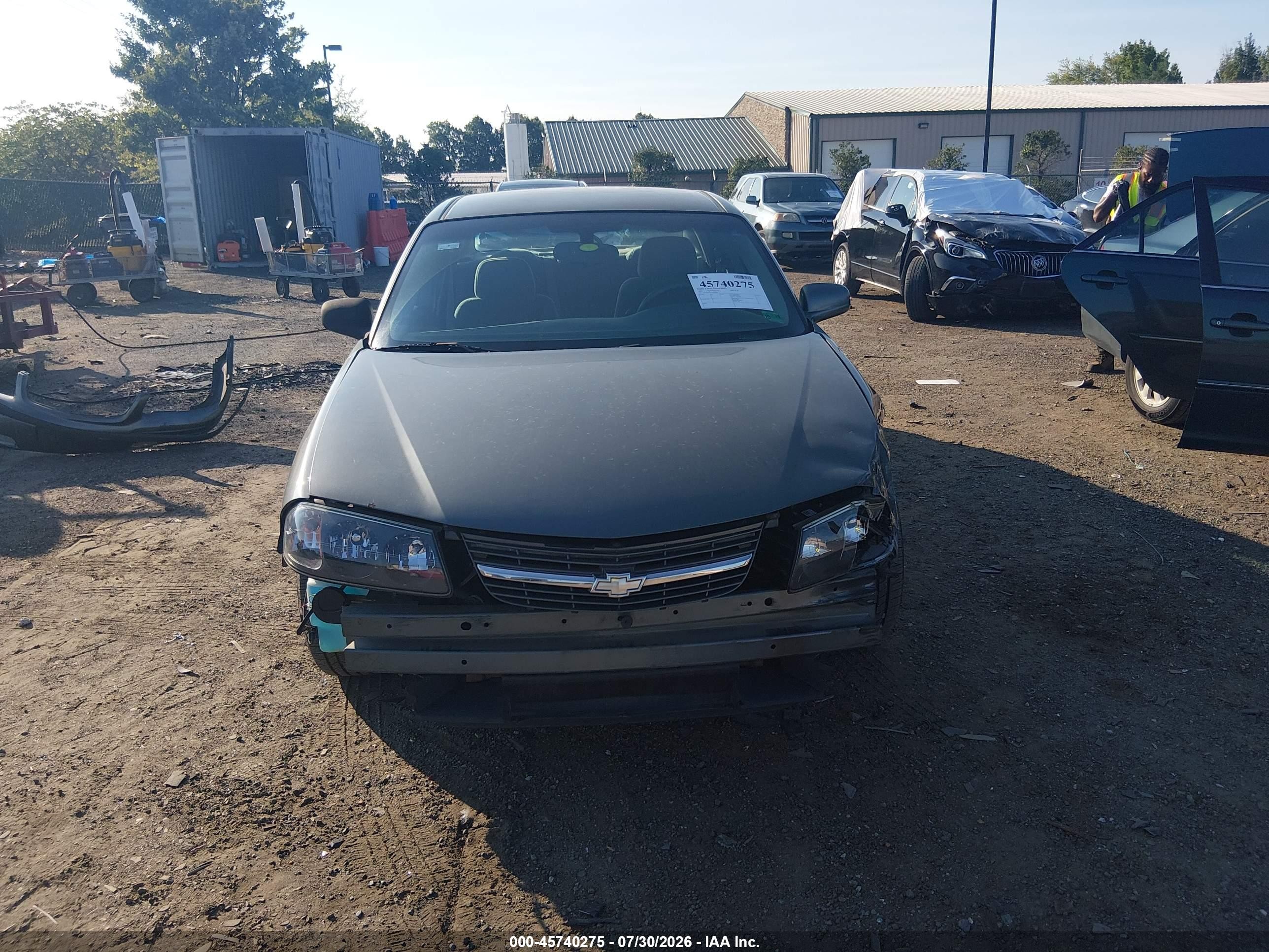 2005 Chevrolet Impala   Gray vin: 2G1WF52E759127896