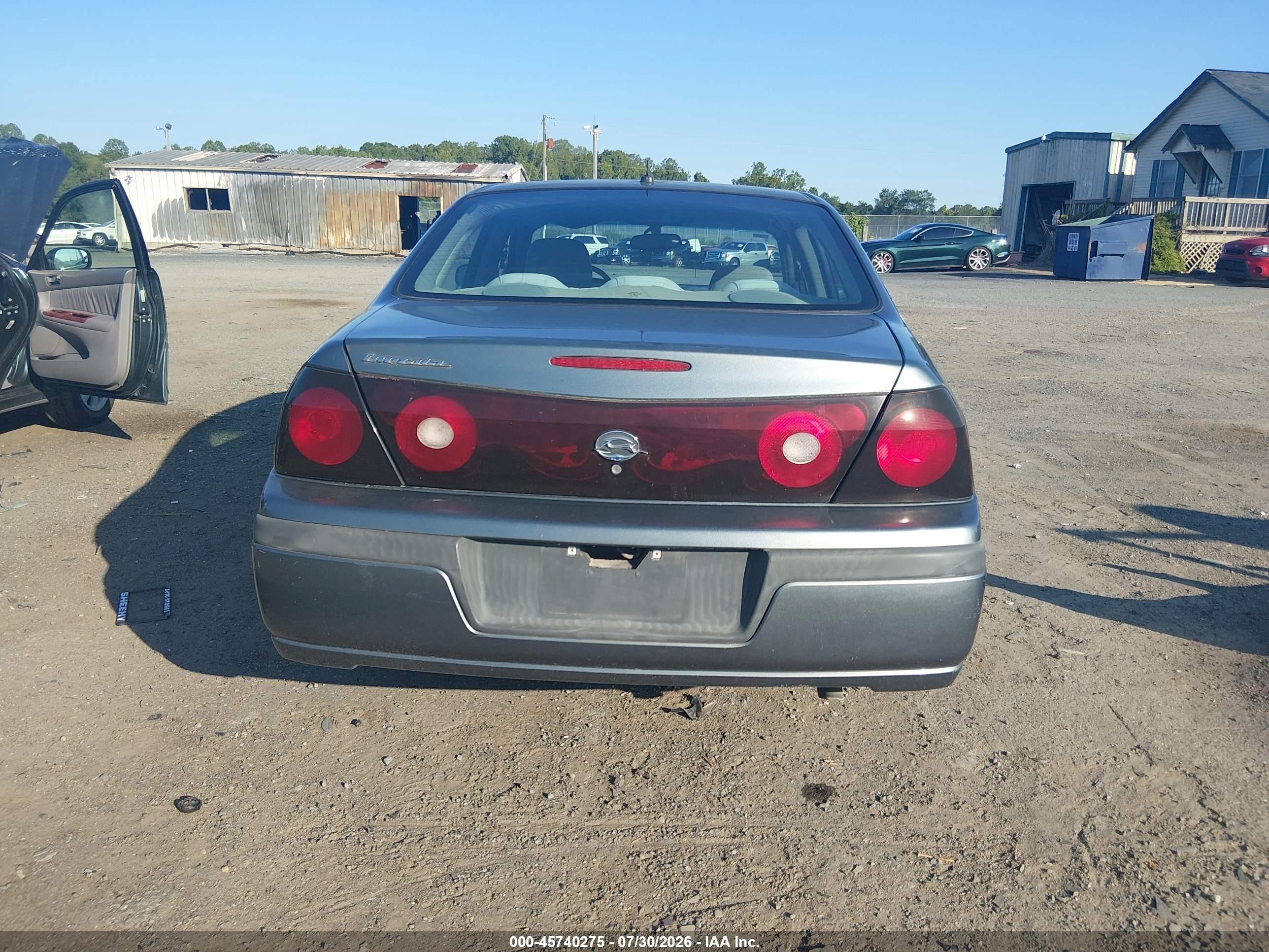 2005 Chevrolet Impala   Gray vin: 2G1WF52E759127896
