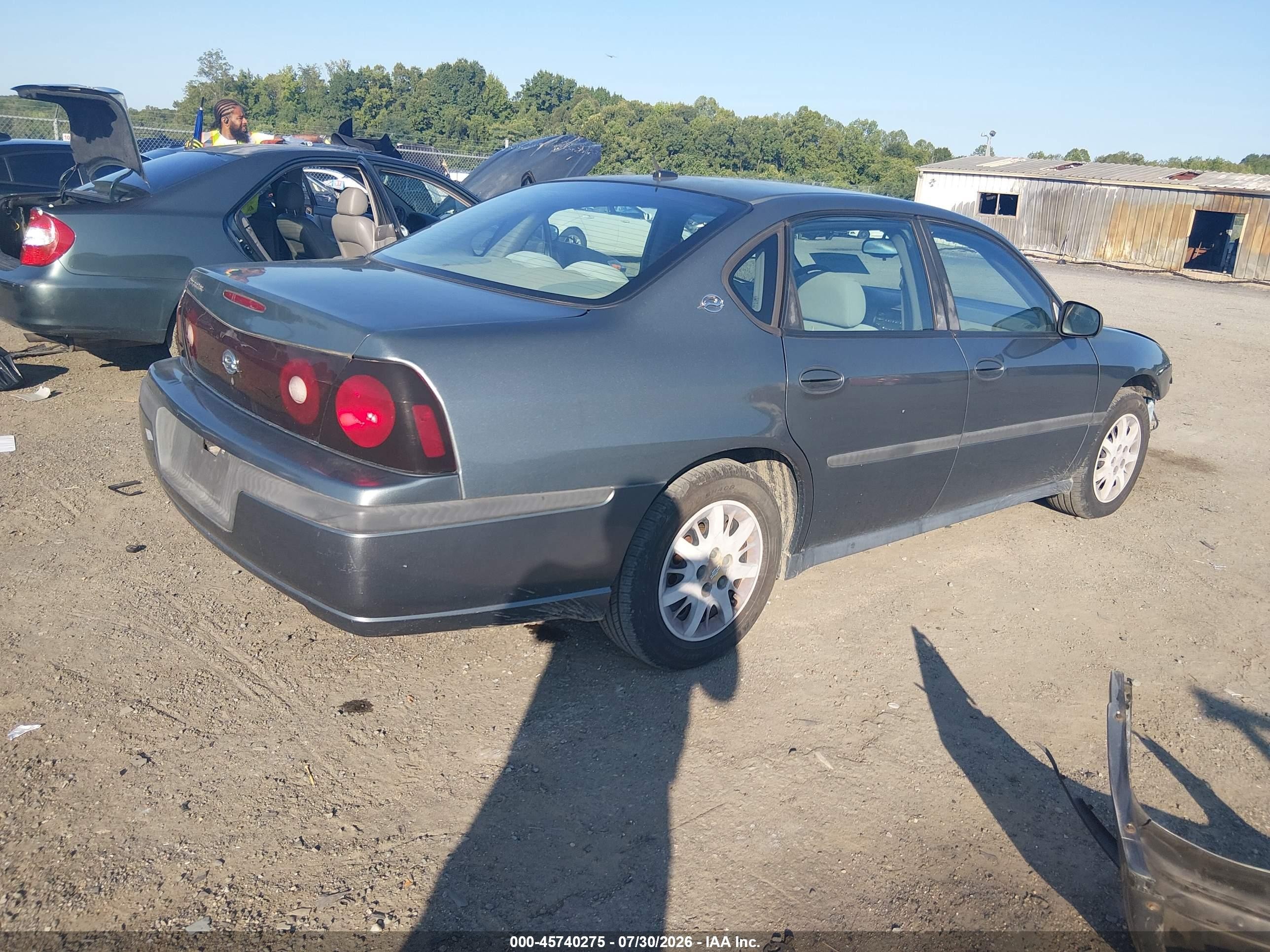 2005 Chevrolet Impala   Gray vin: 2G1WF52E759127896