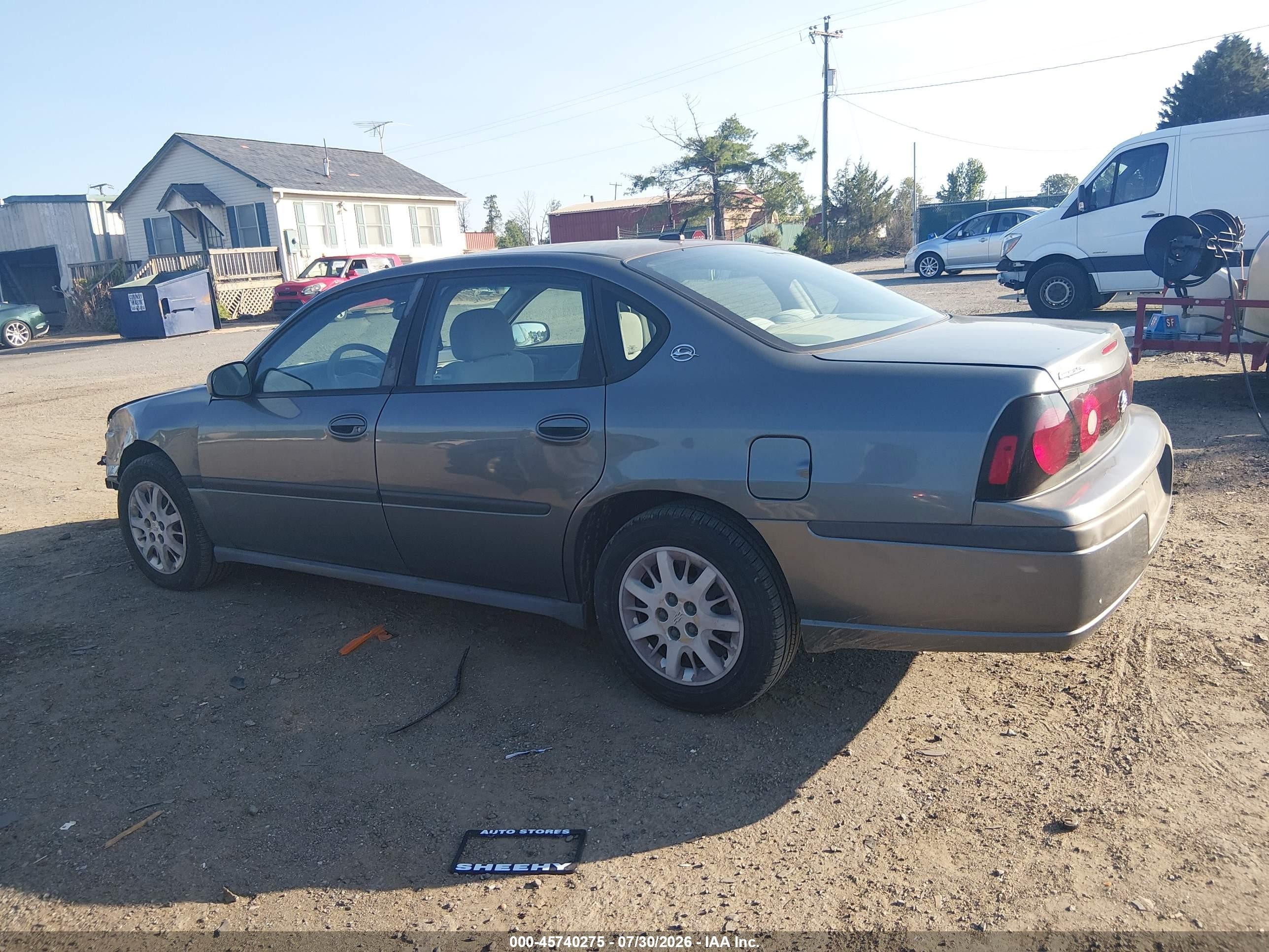 2005 Chevrolet Impala   Gray vin: 2G1WF52E759127896
