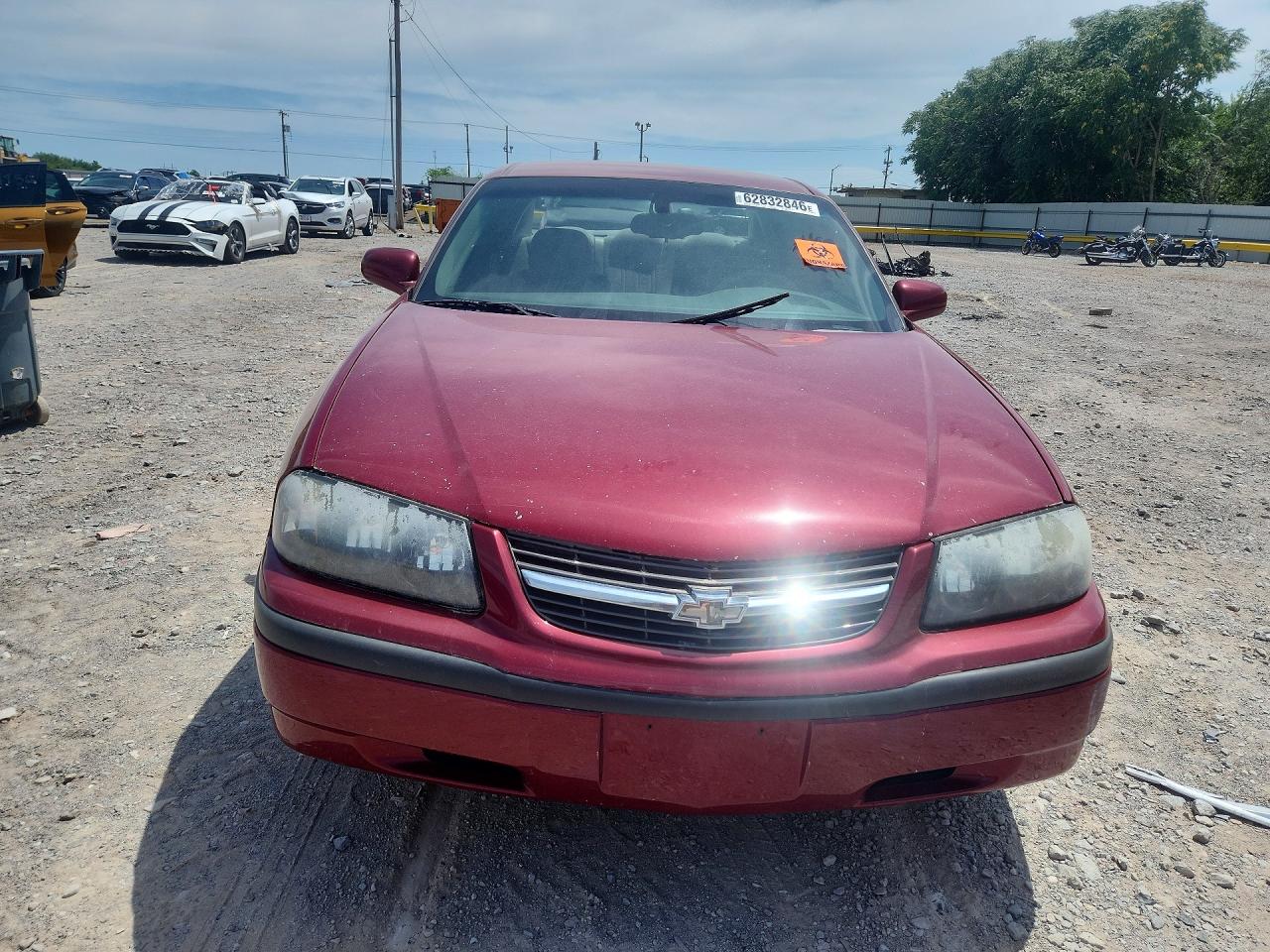 2005 Chevrolet Impala Темно-бордовый vin: 2G1WF52E759160641