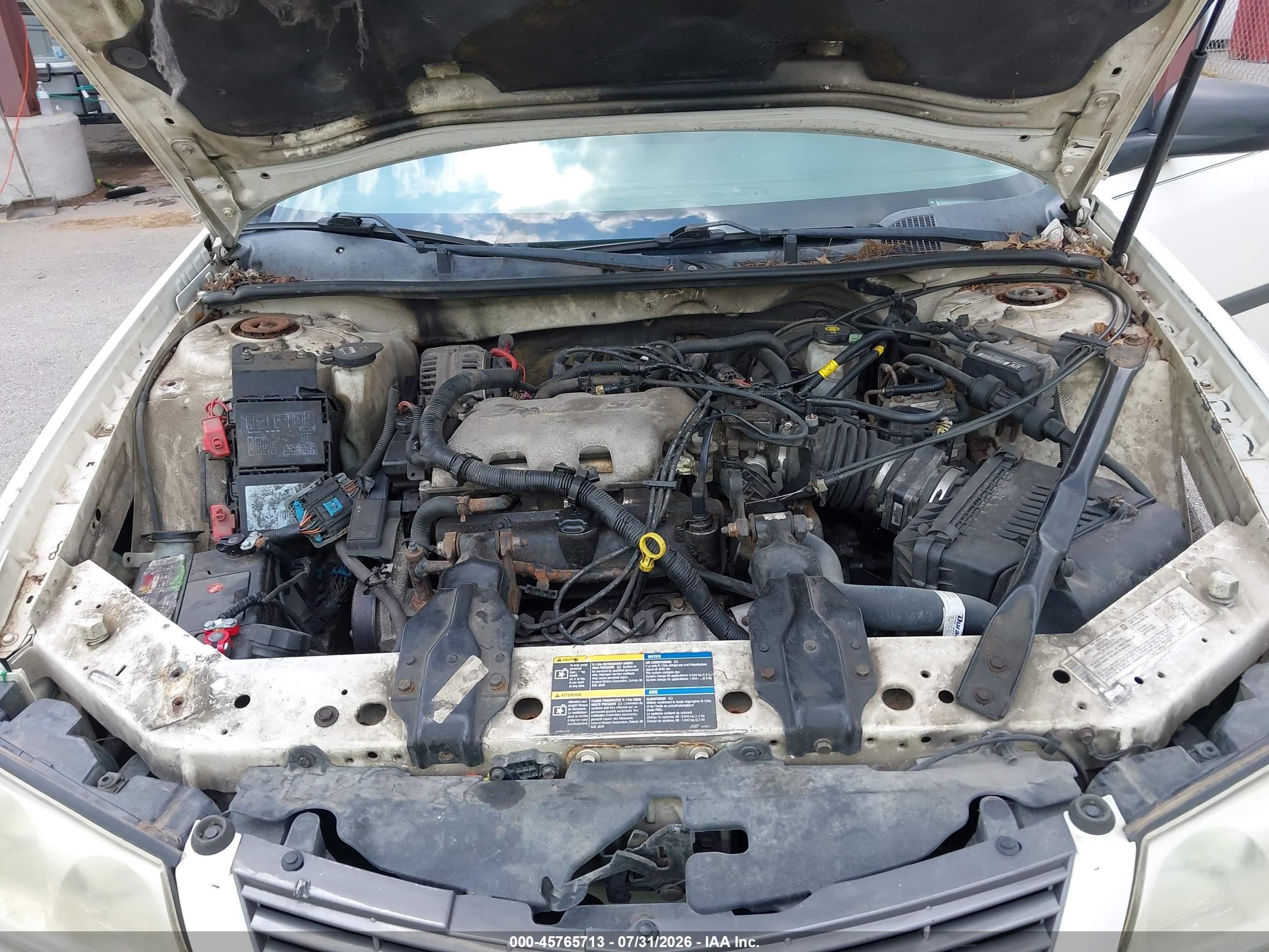 2005 Chevrolet Impala White vin: 2G1WF52E759193025