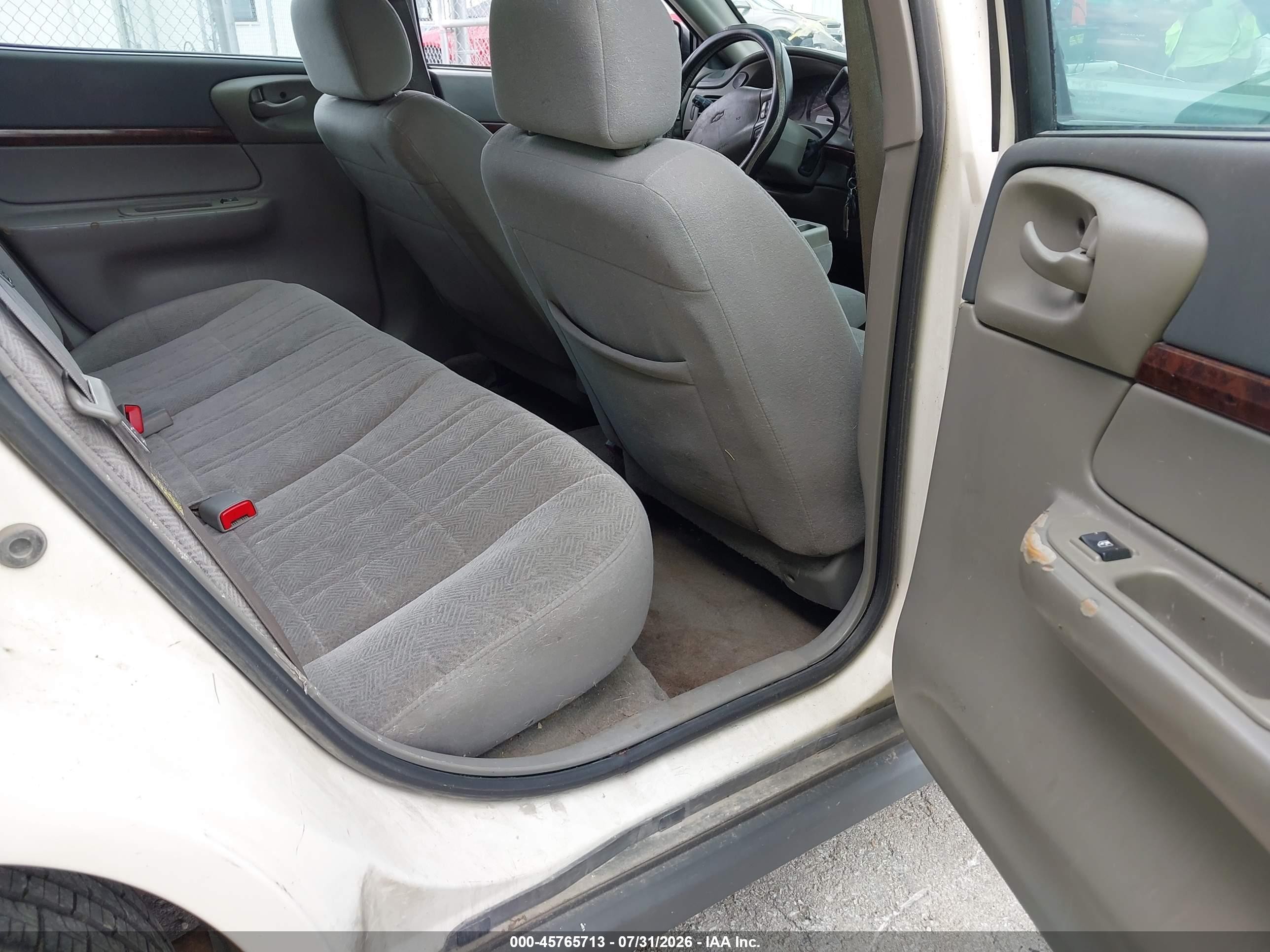 2005 Chevrolet Impala White vin: 2G1WF52E759193025