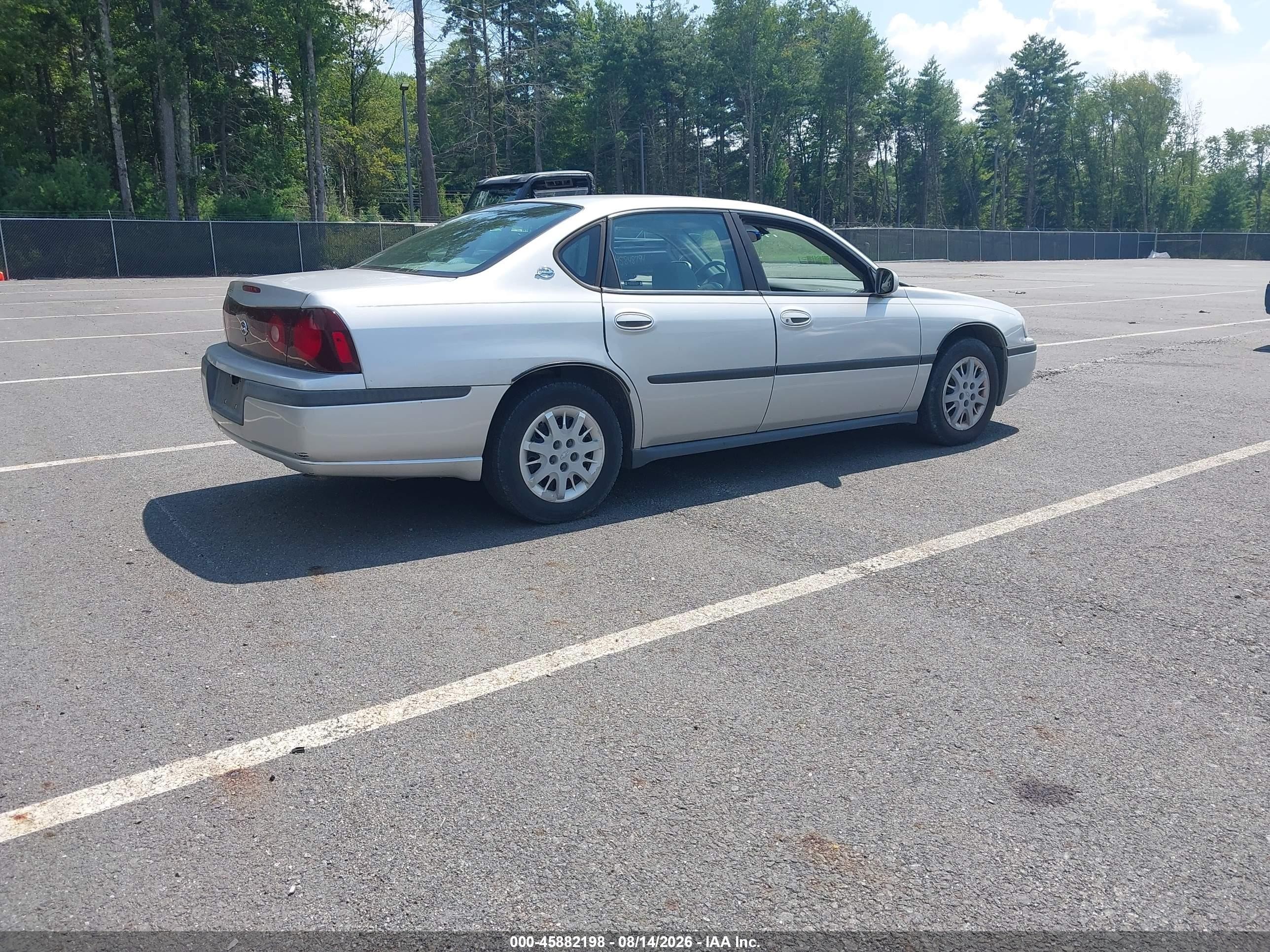 2002 Chevrolet Impala   Silver vin: 2G1WF52E829217666
