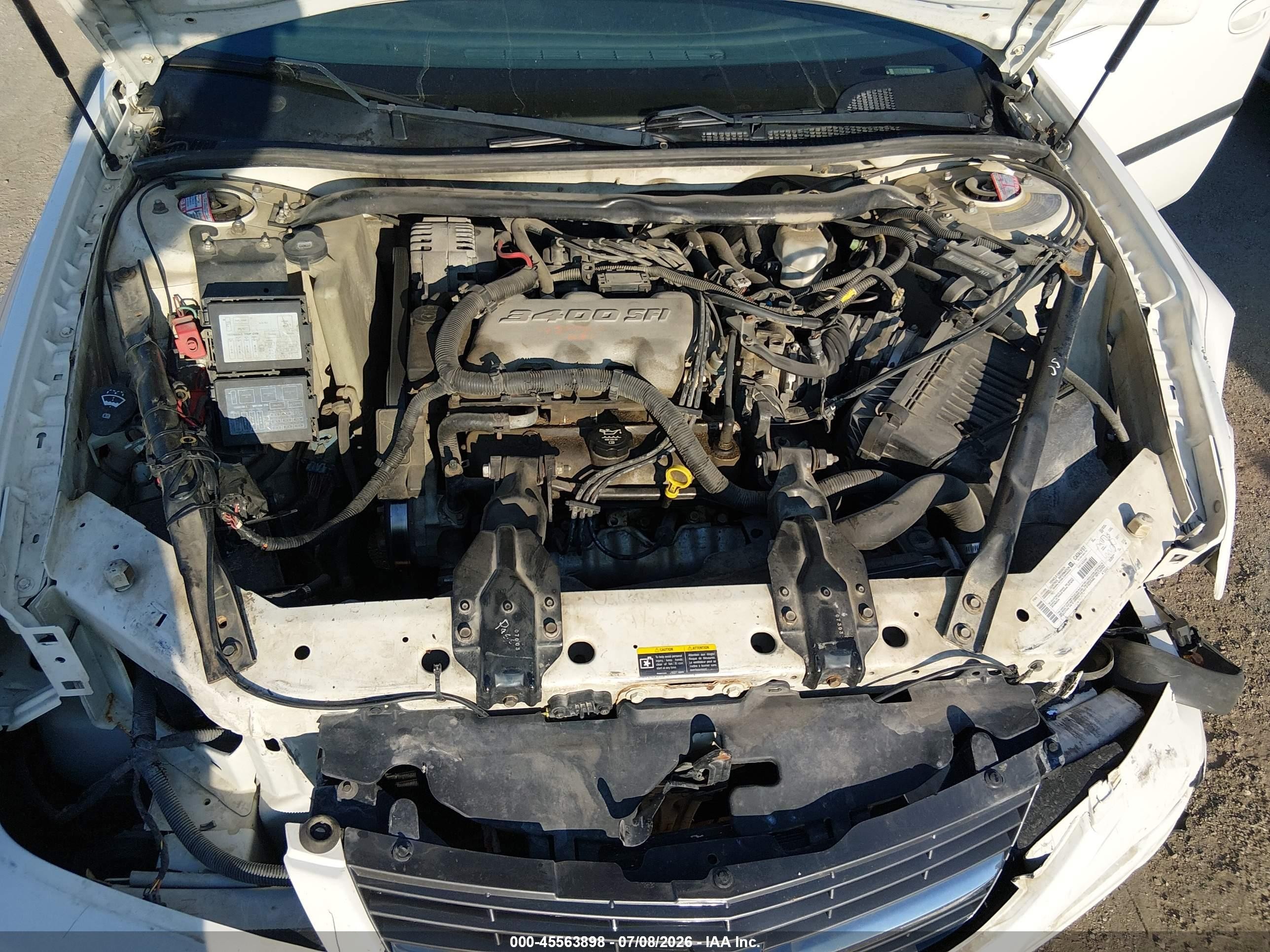 2003 Chevrolet Impala   White vin: 2G1WF52E839168244