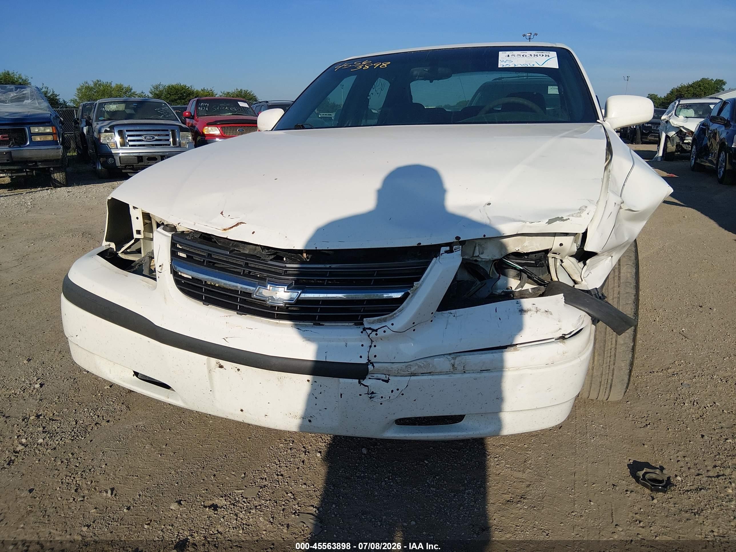 2003 Chevrolet Impala   White vin: 2G1WF52E839168244