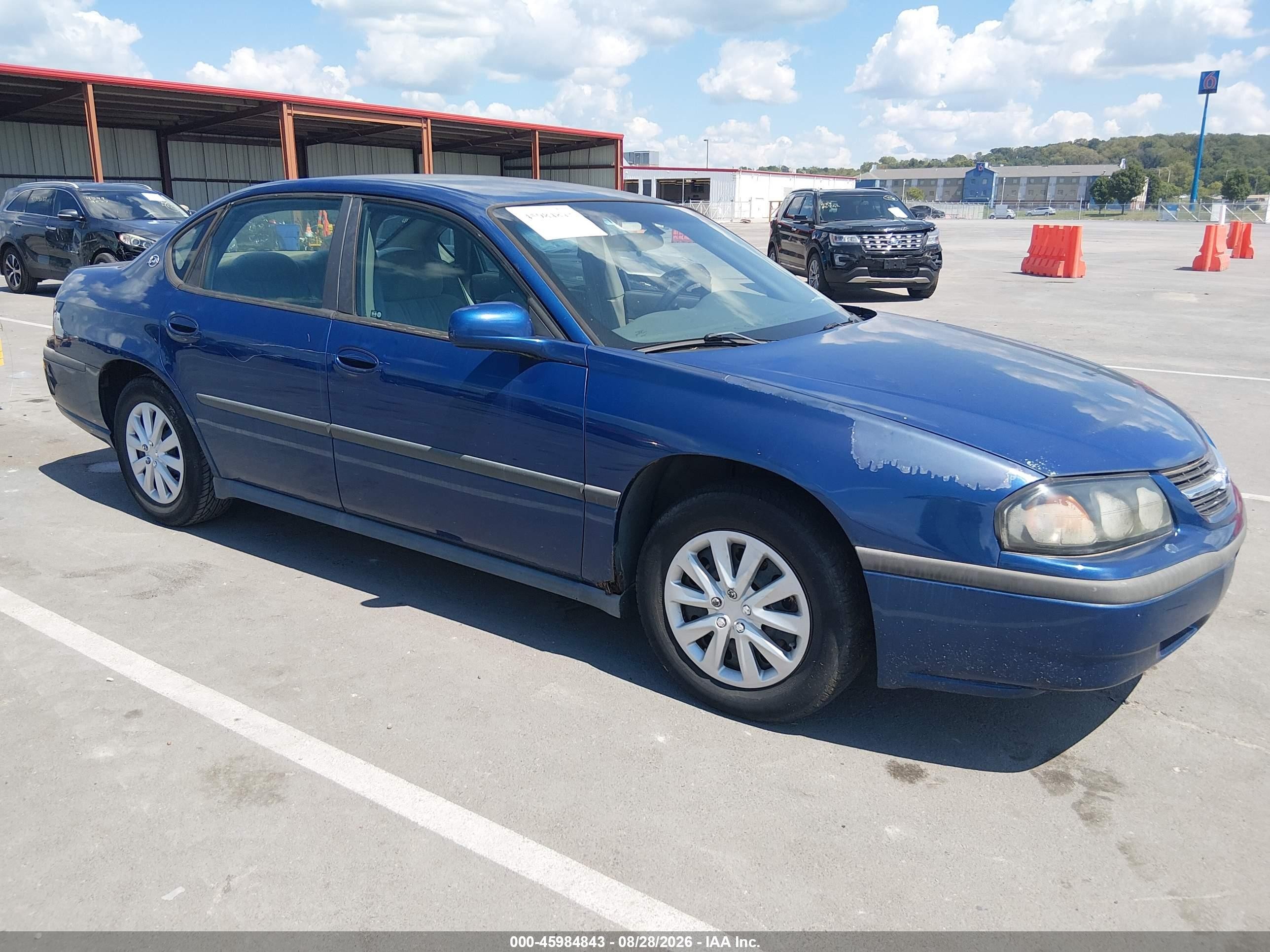 2003 Chevrolet Impala   Blue vin: 2G1WF52E839417061