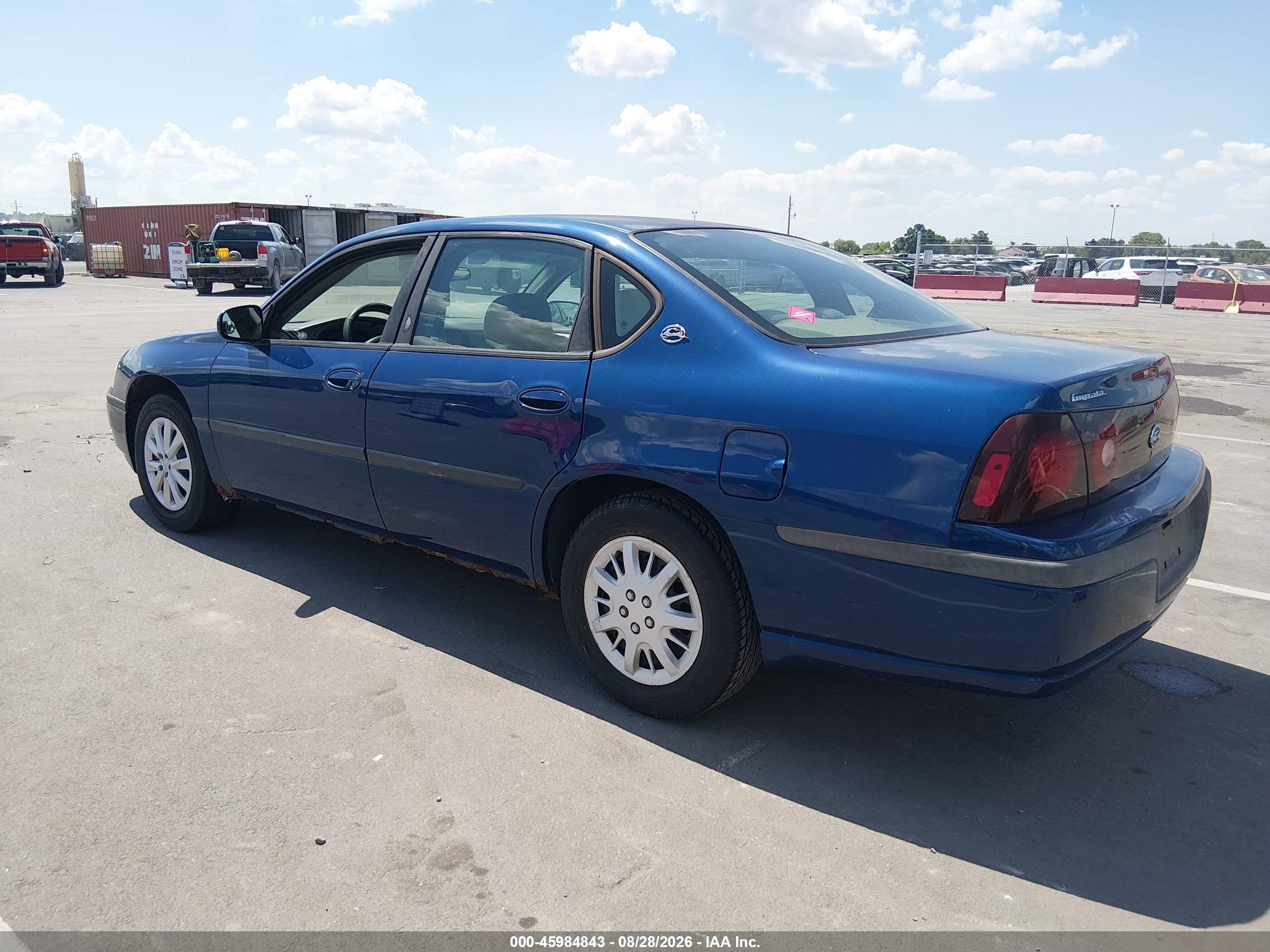 2003 Chevrolet Impala   Blue vin: 2G1WF52E839417061