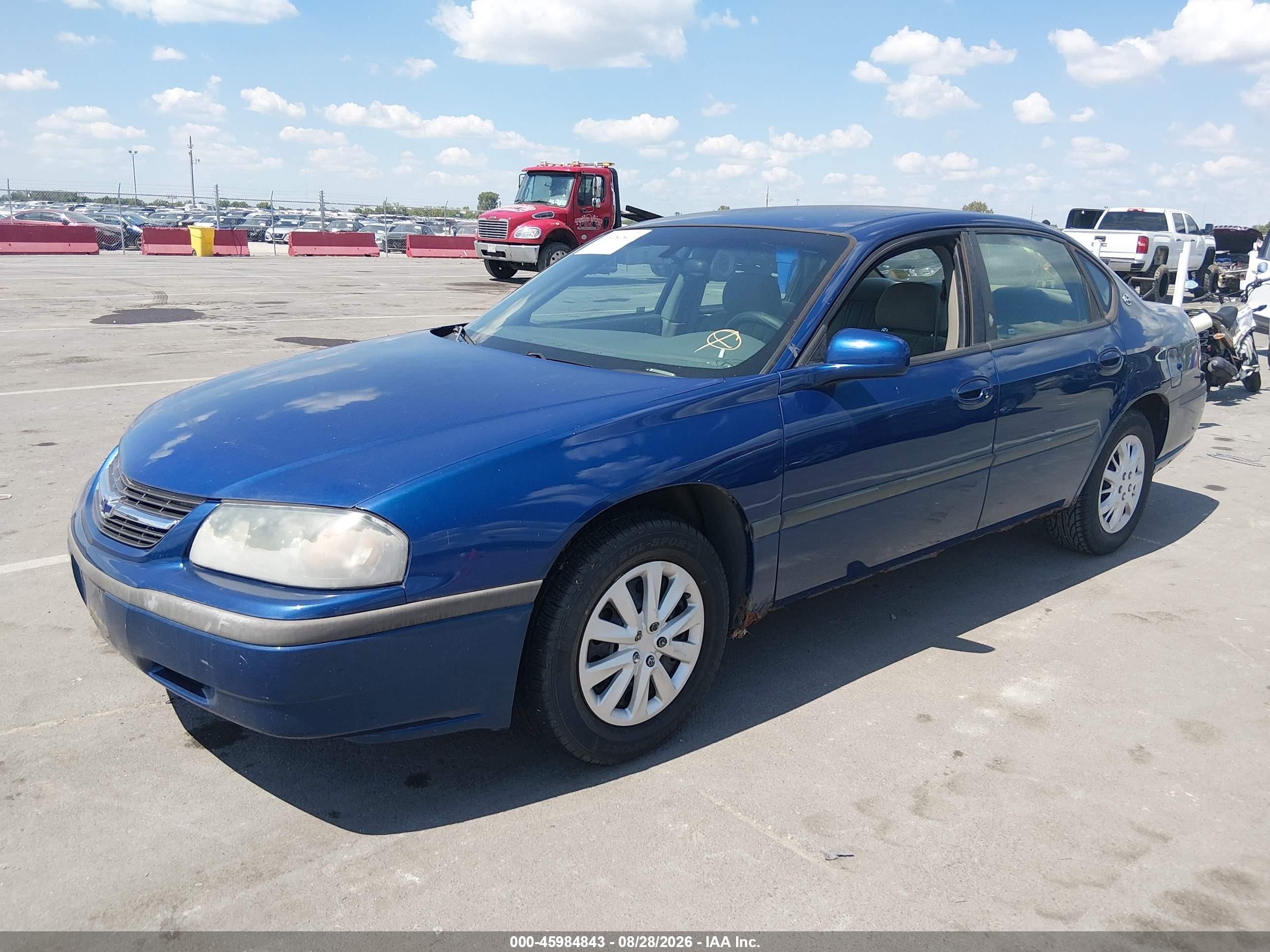 2003 Chevrolet Impala   Blue vin: 2G1WF52E839417061
