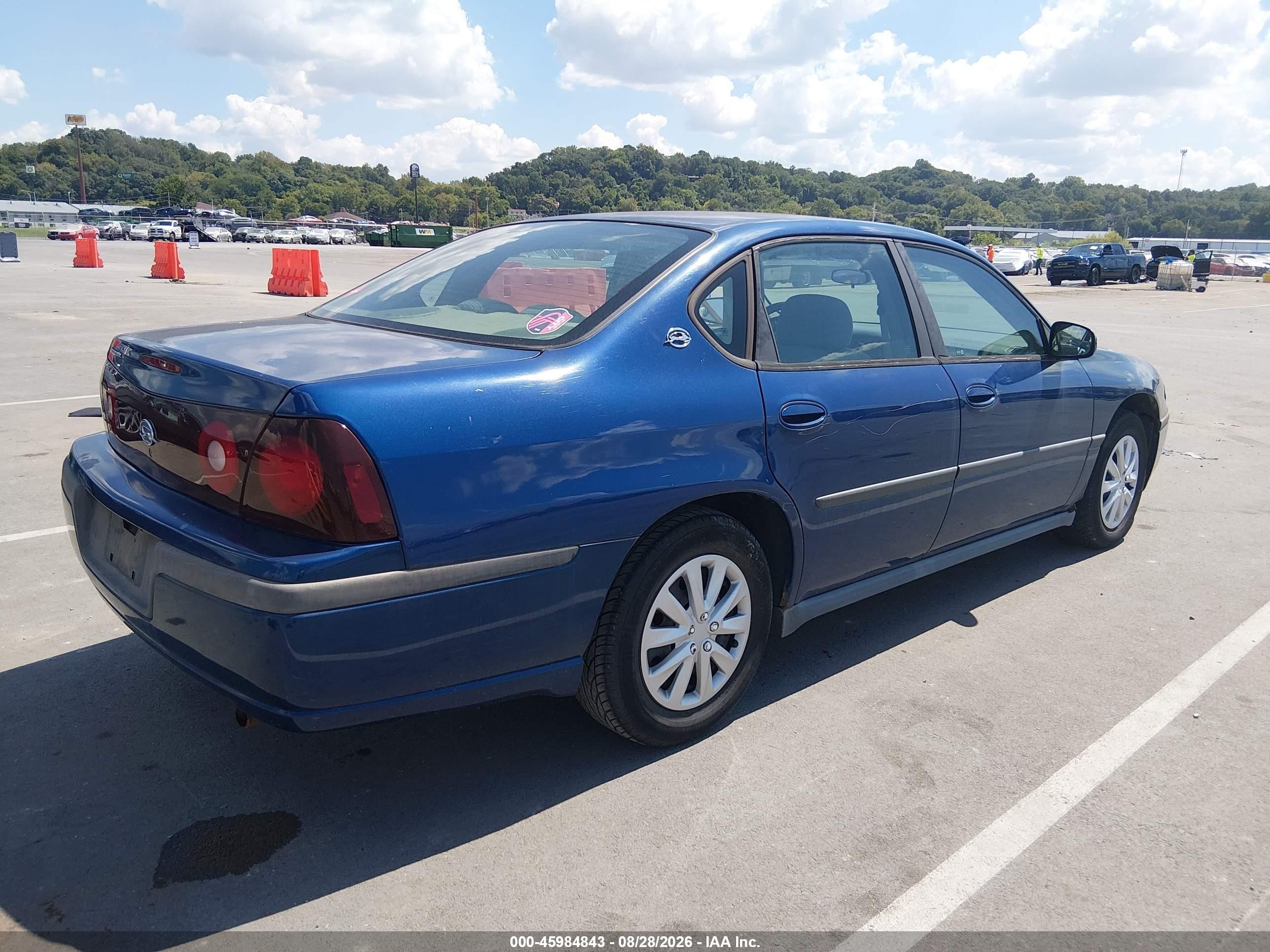 2003 Chevrolet Impala   Blue vin: 2G1WF52E839417061