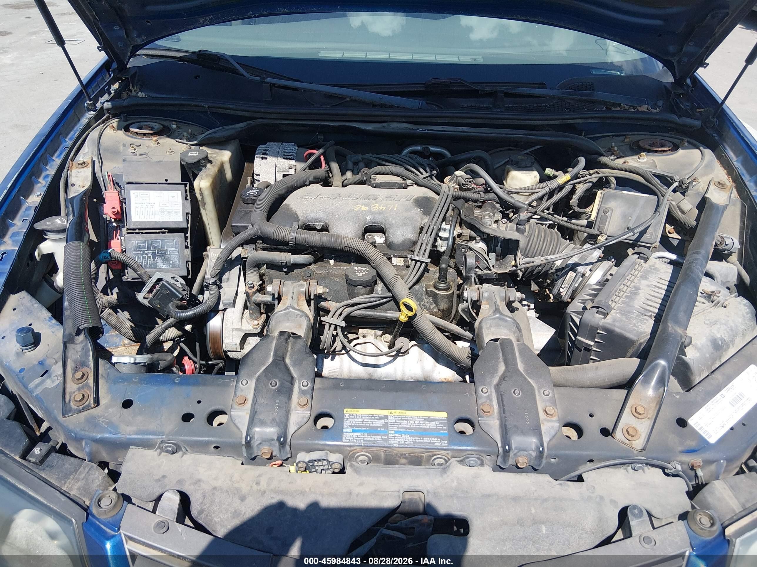 2003 Chevrolet Impala   Blue vin: 2G1WF52E839417061