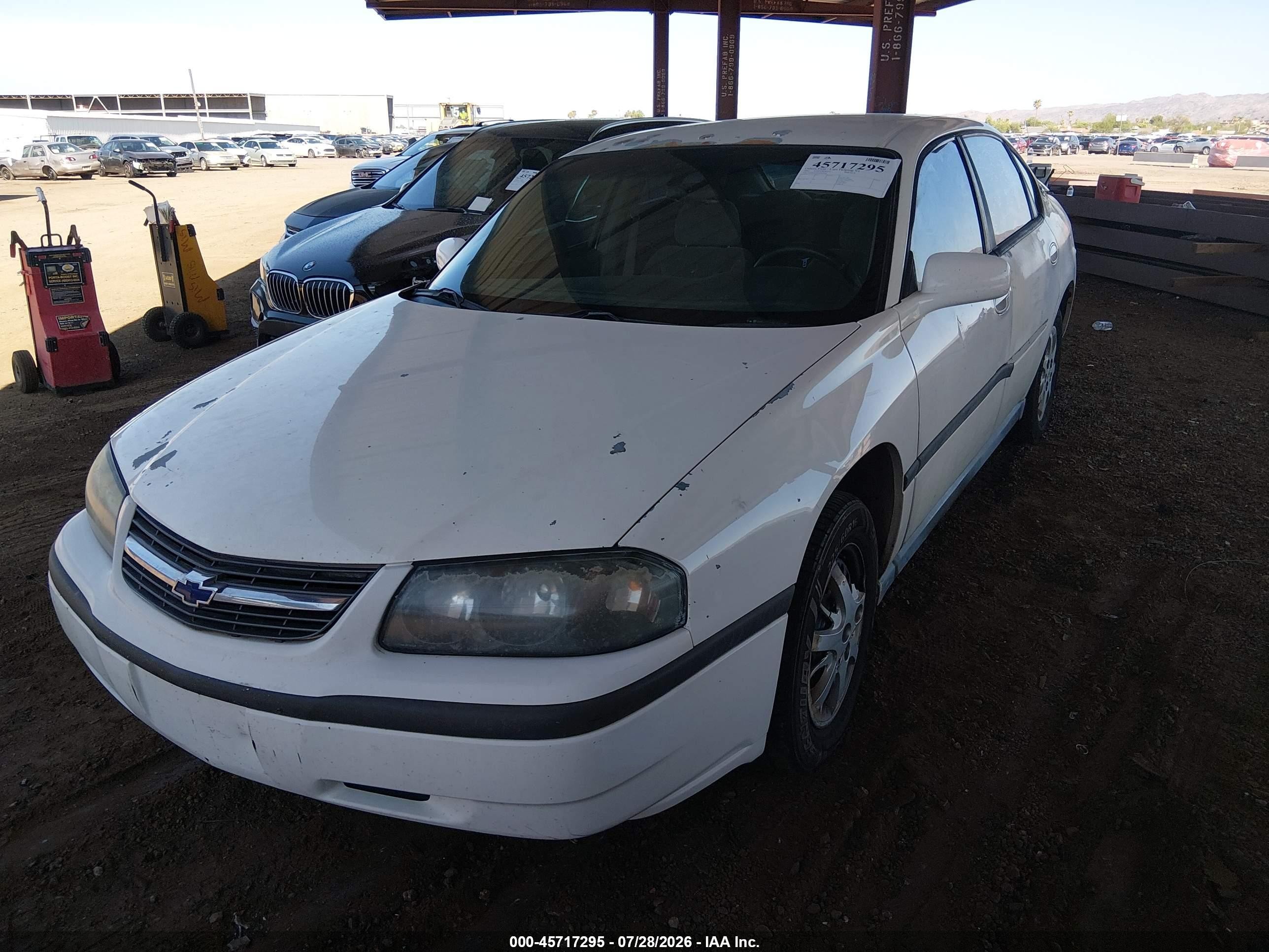 2003 Chevrolet Impala   White vin: 2G1WF52E839432868