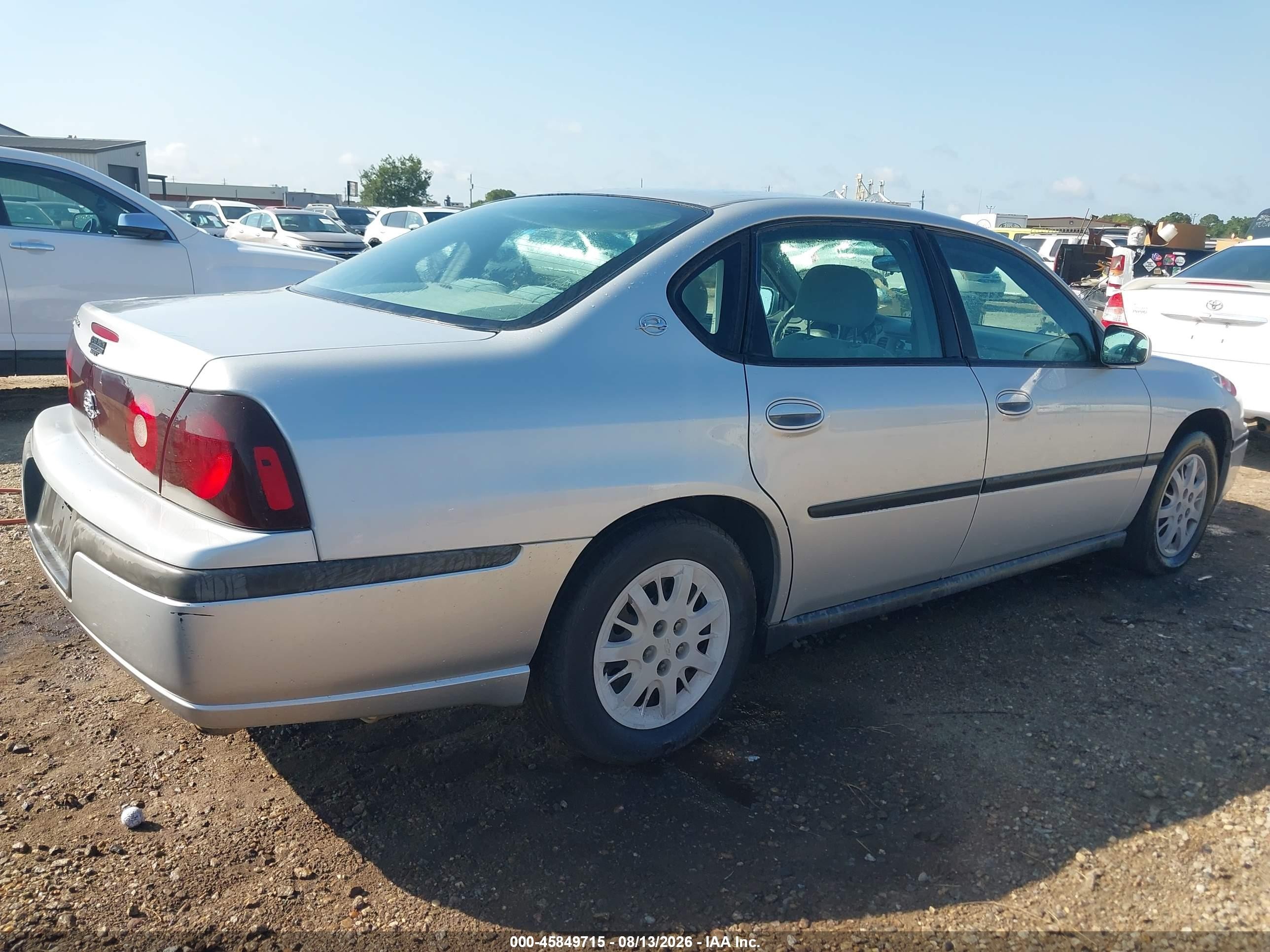 2004 Chevrolet Impala   Silver vin: 2G1WF52E849136380