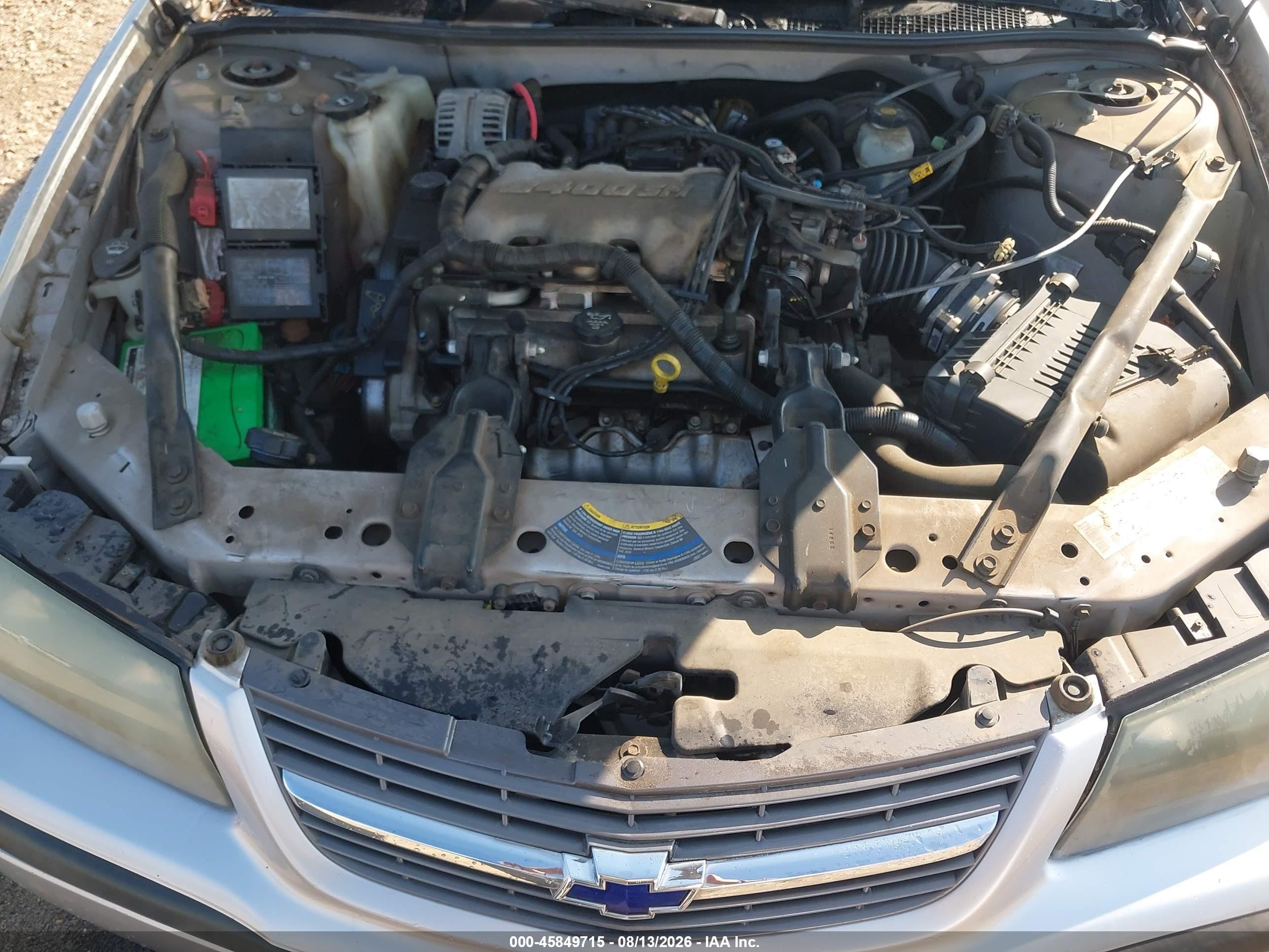 2004 Chevrolet Impala   Silver vin: 2G1WF52E849136380
