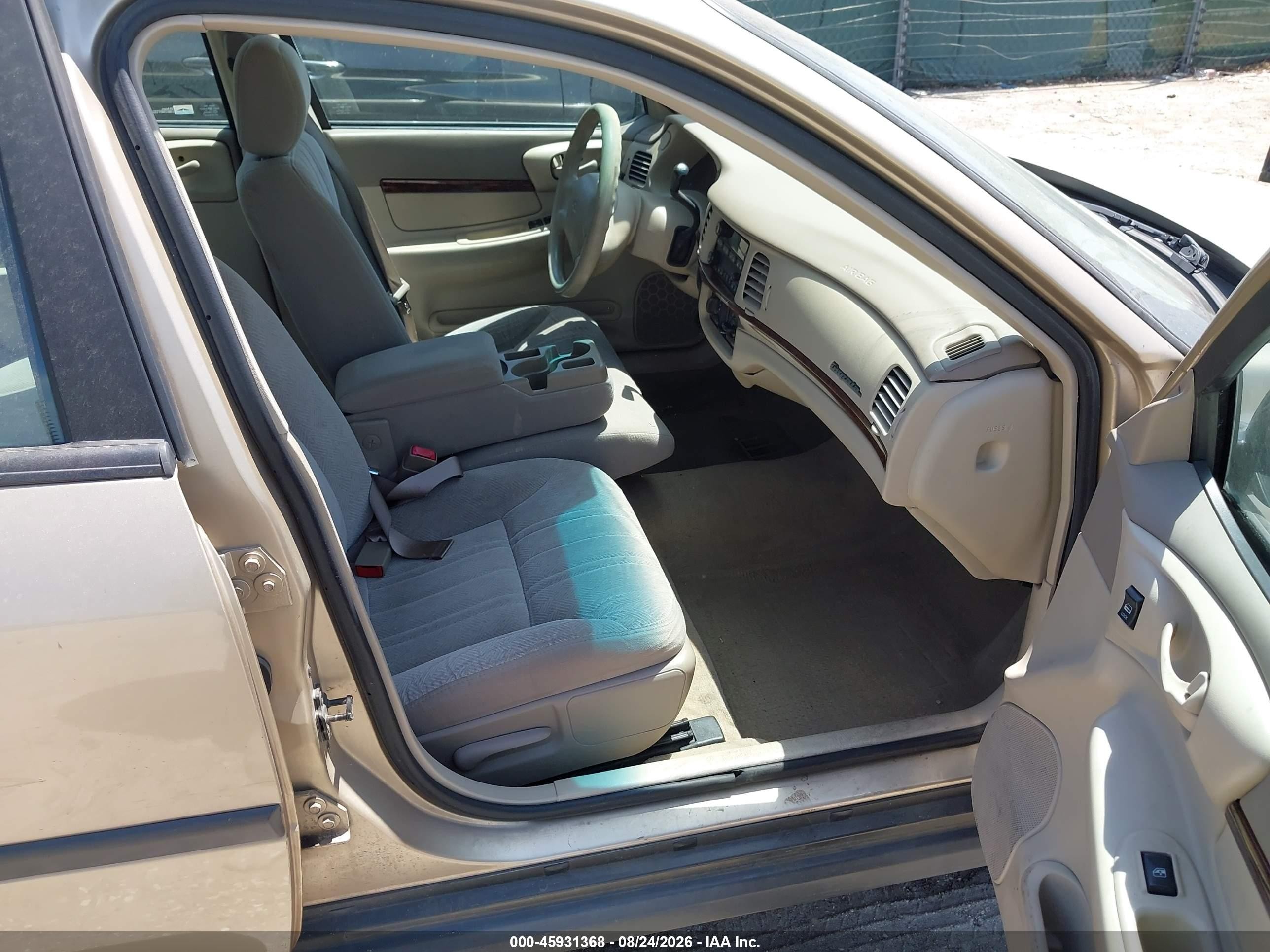 2004 Chevrolet Impala   Tan vin: 2G1WF52E849143815