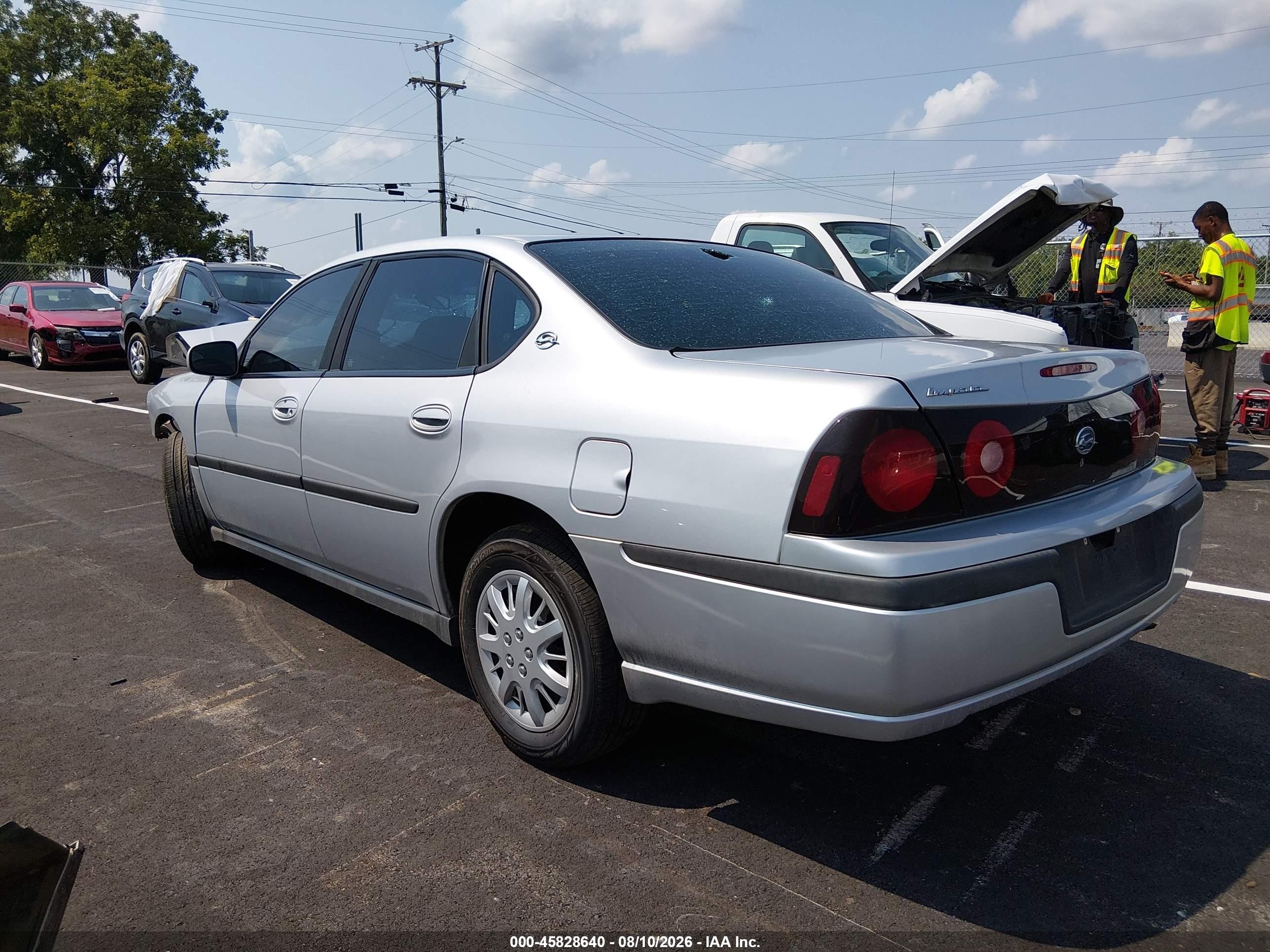 2004 Chevrolet Impala   Silver vin: 2G1WF52E849261816