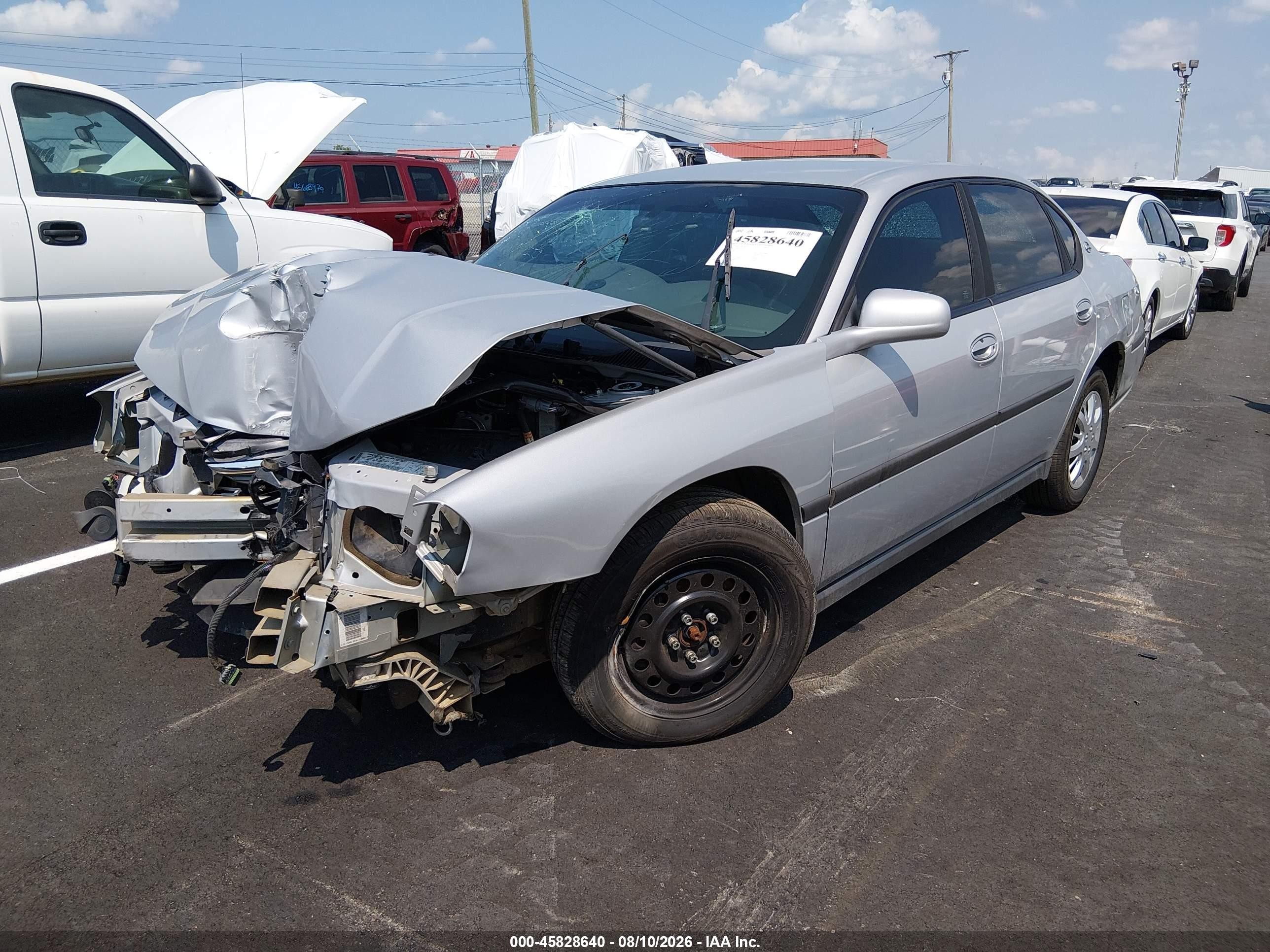 2004 Chevrolet Impala   Silver vin: 2G1WF52E849261816