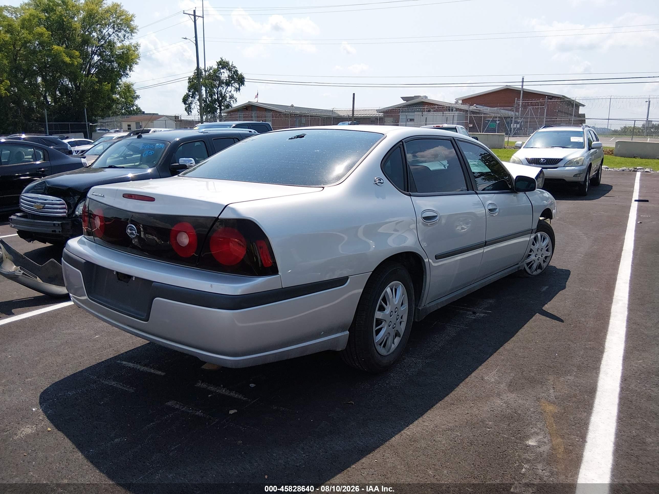 2004 Chevrolet Impala   Silver vin: 2G1WF52E849261816