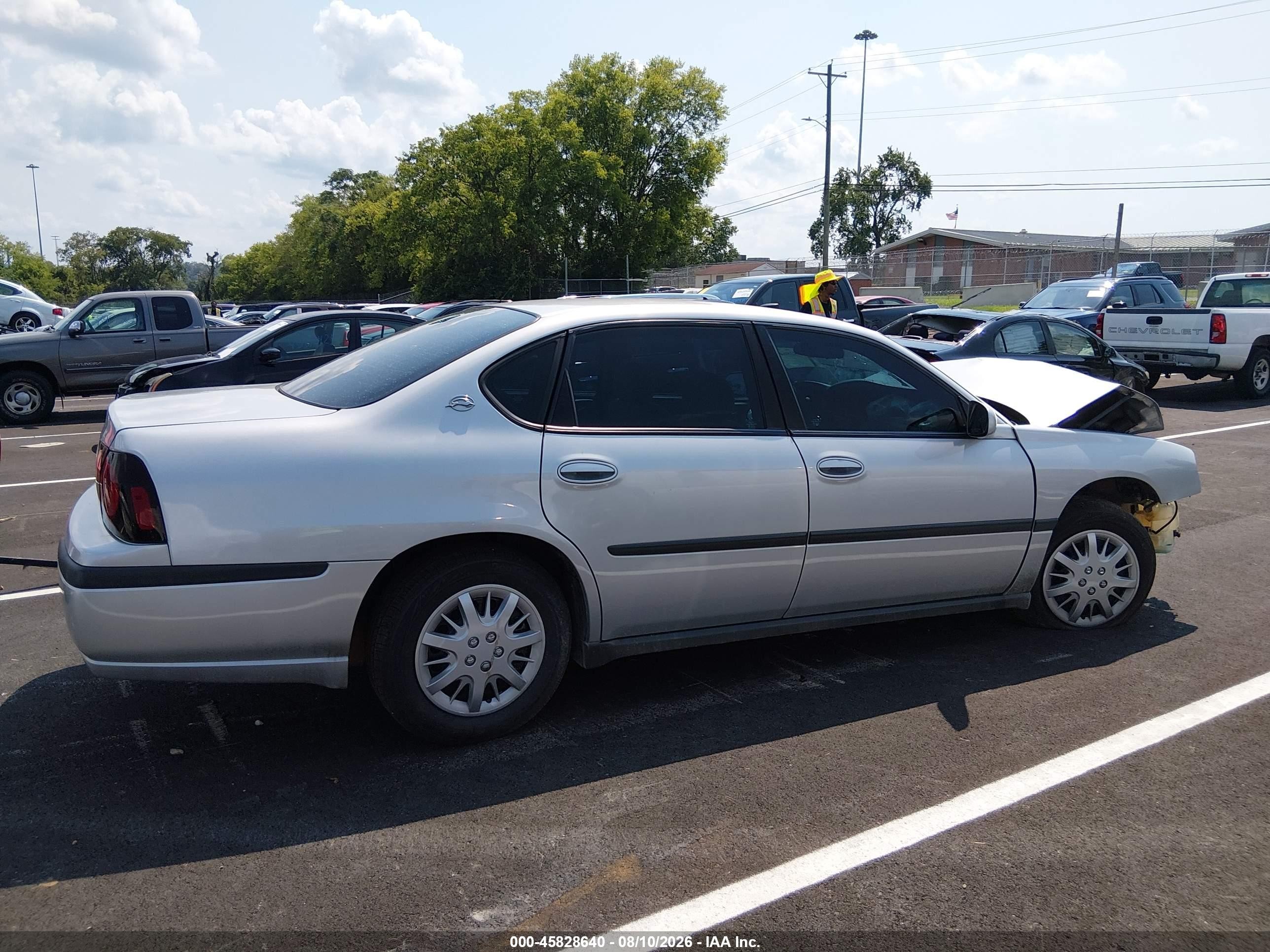 2004 Chevrolet Impala   Silver vin: 2G1WF52E849261816