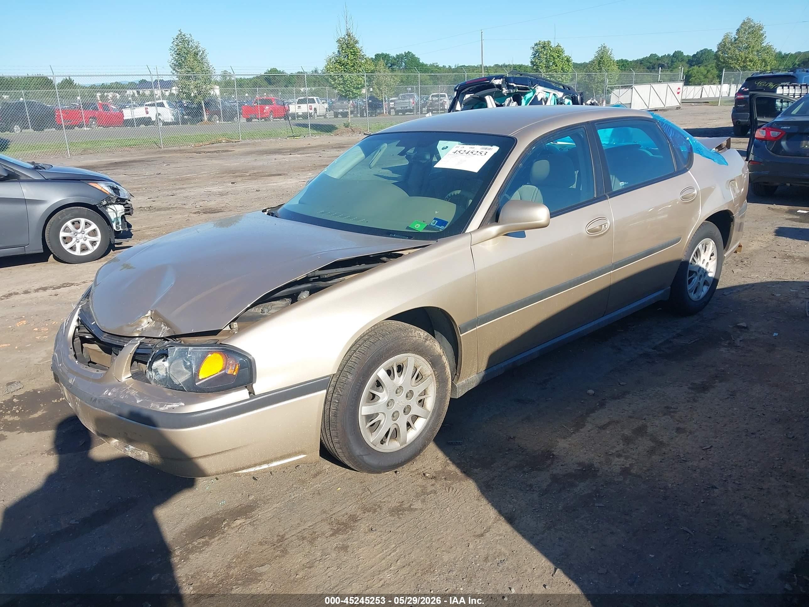 2004 Chevrolet Impala   Gold vin: 2G1WF52E849341732