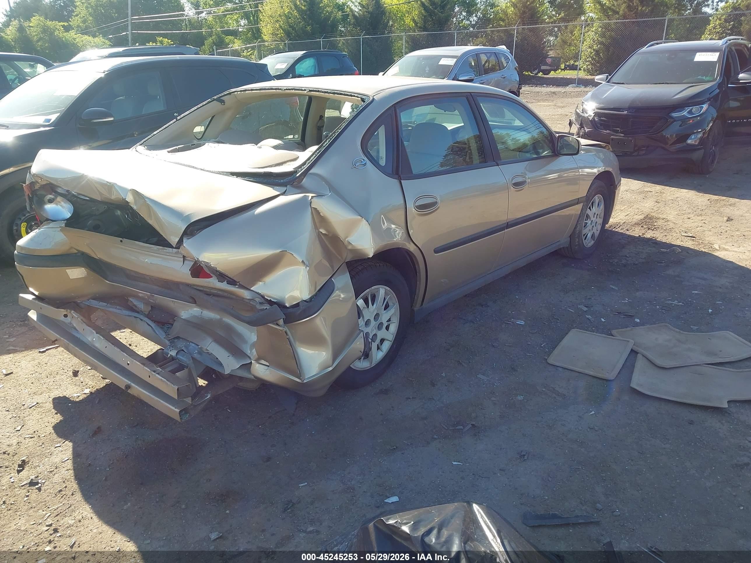 2004 Chevrolet Impala   Gold vin: 2G1WF52E849341732