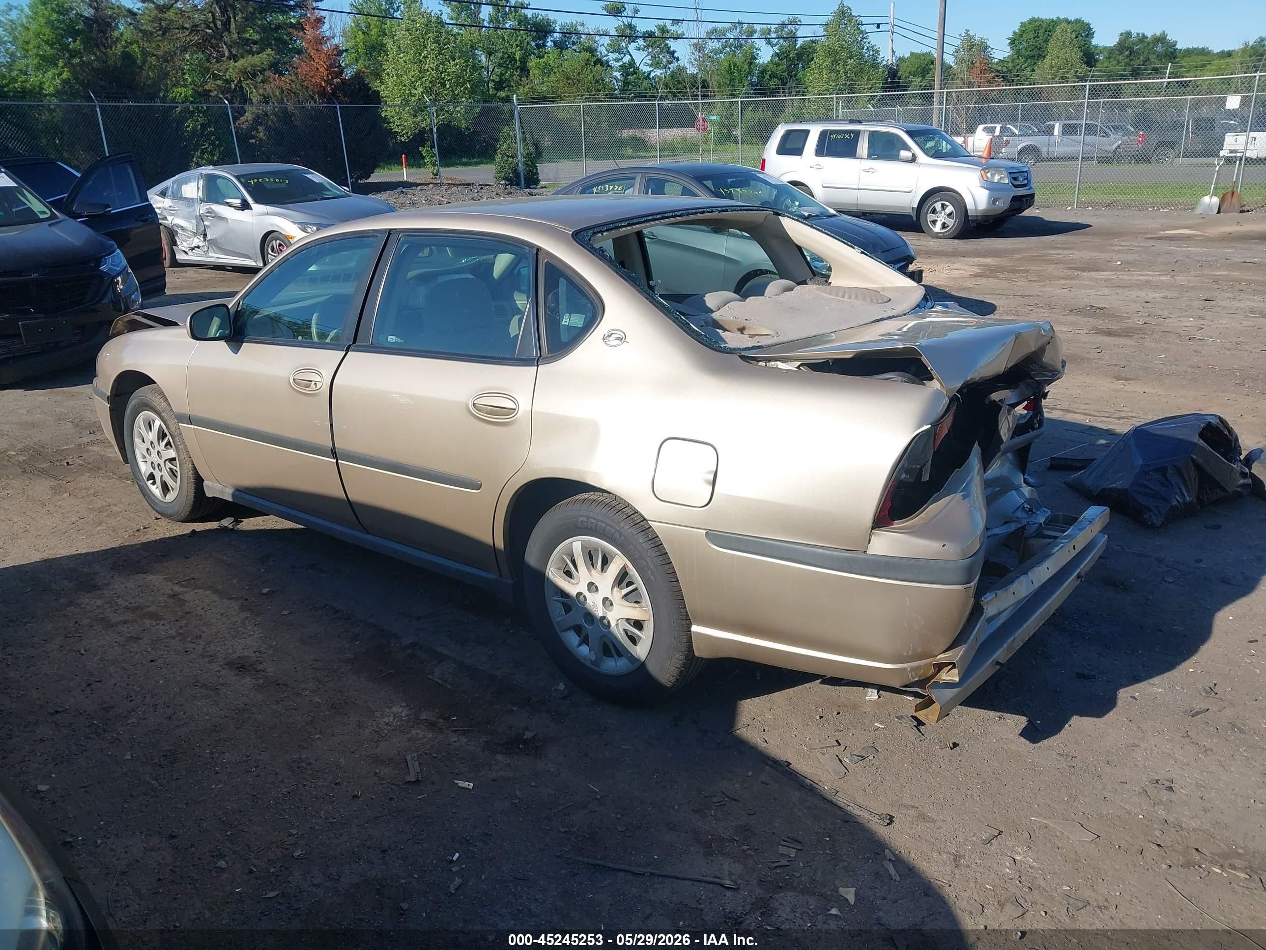 2004 Chevrolet Impala   Gold vin: 2G1WF52E849341732
