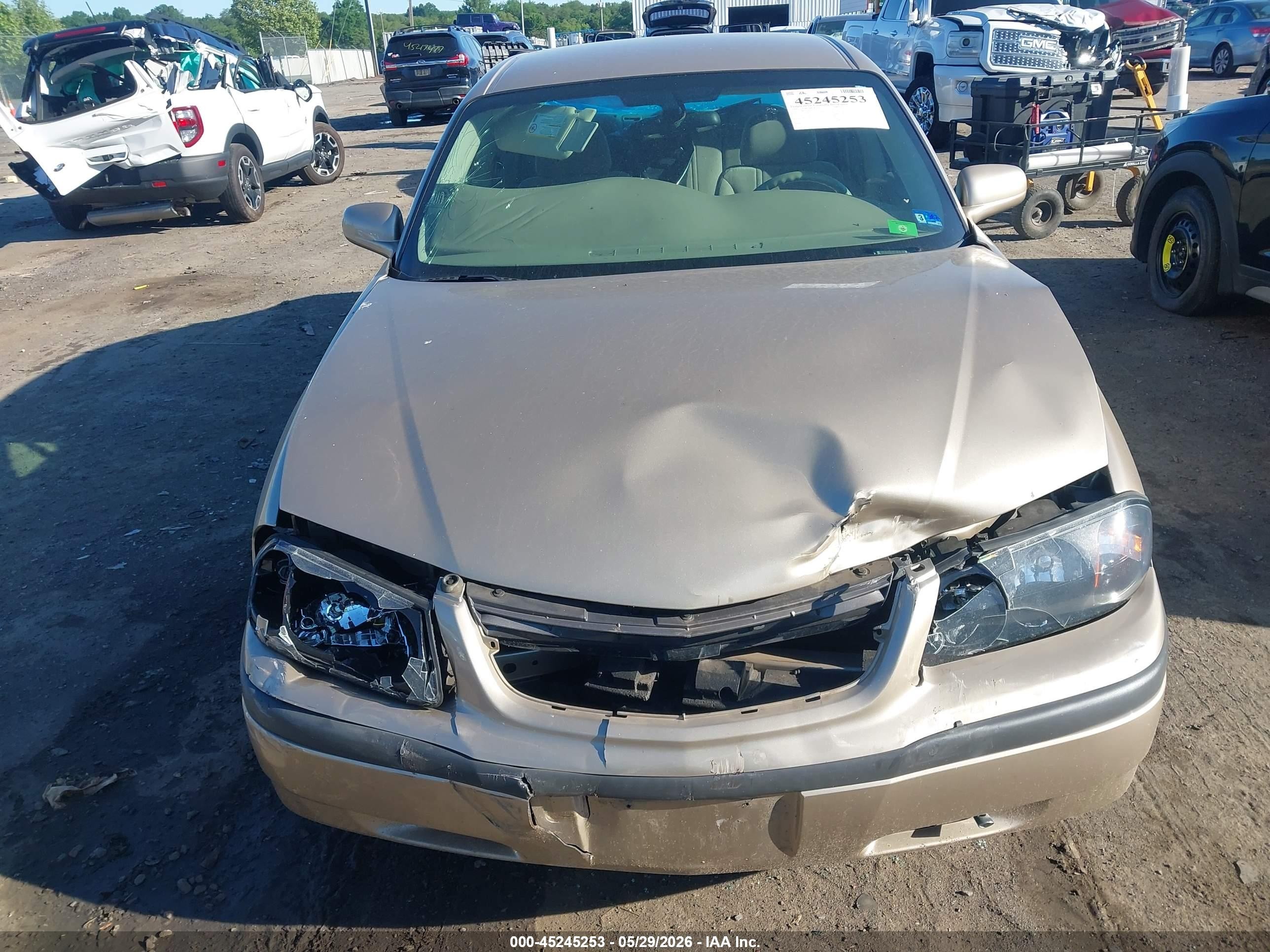 2004 Chevrolet Impala   Gold vin: 2G1WF52E849341732