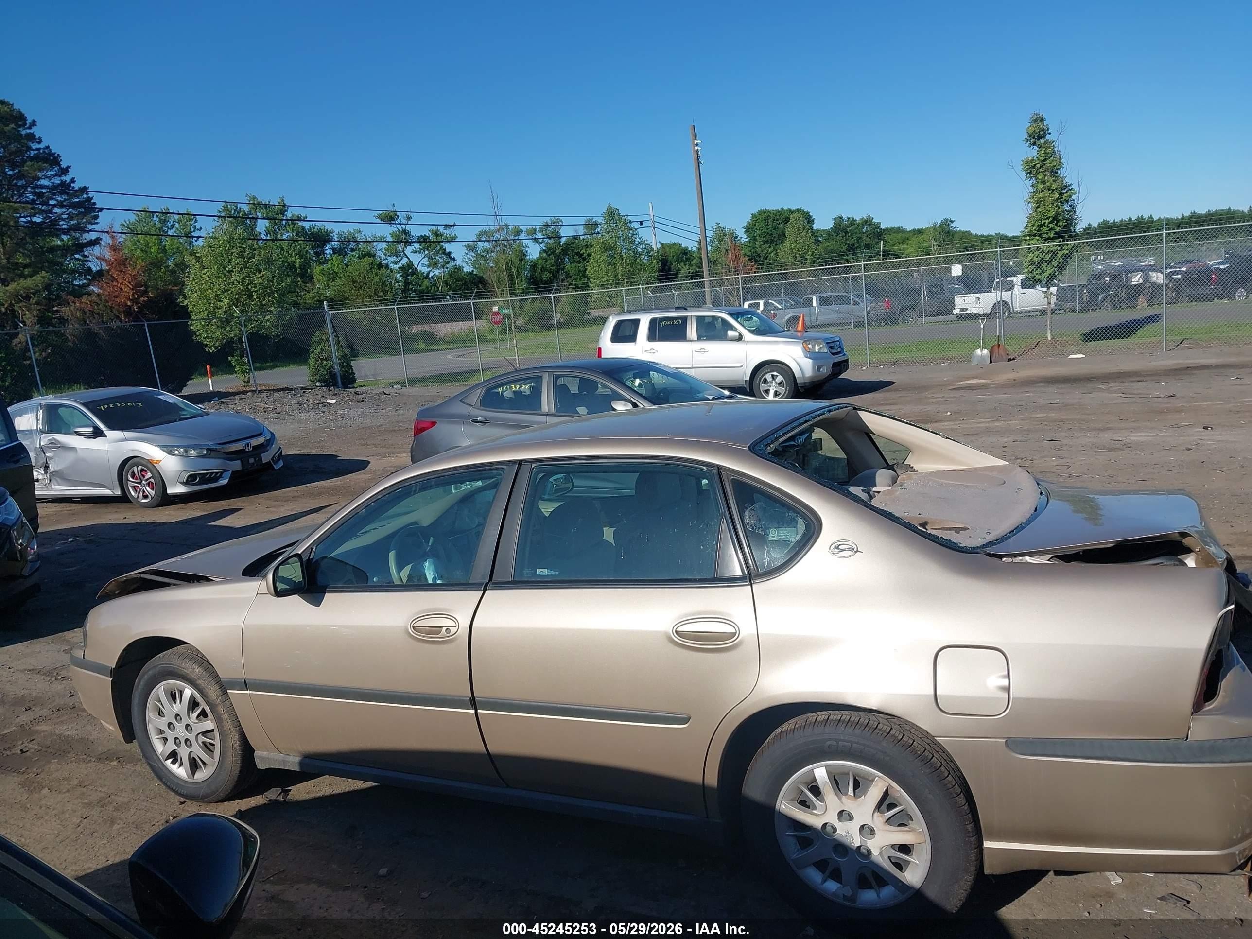 2004 Chevrolet Impala   Gold vin: 2G1WF52E849341732