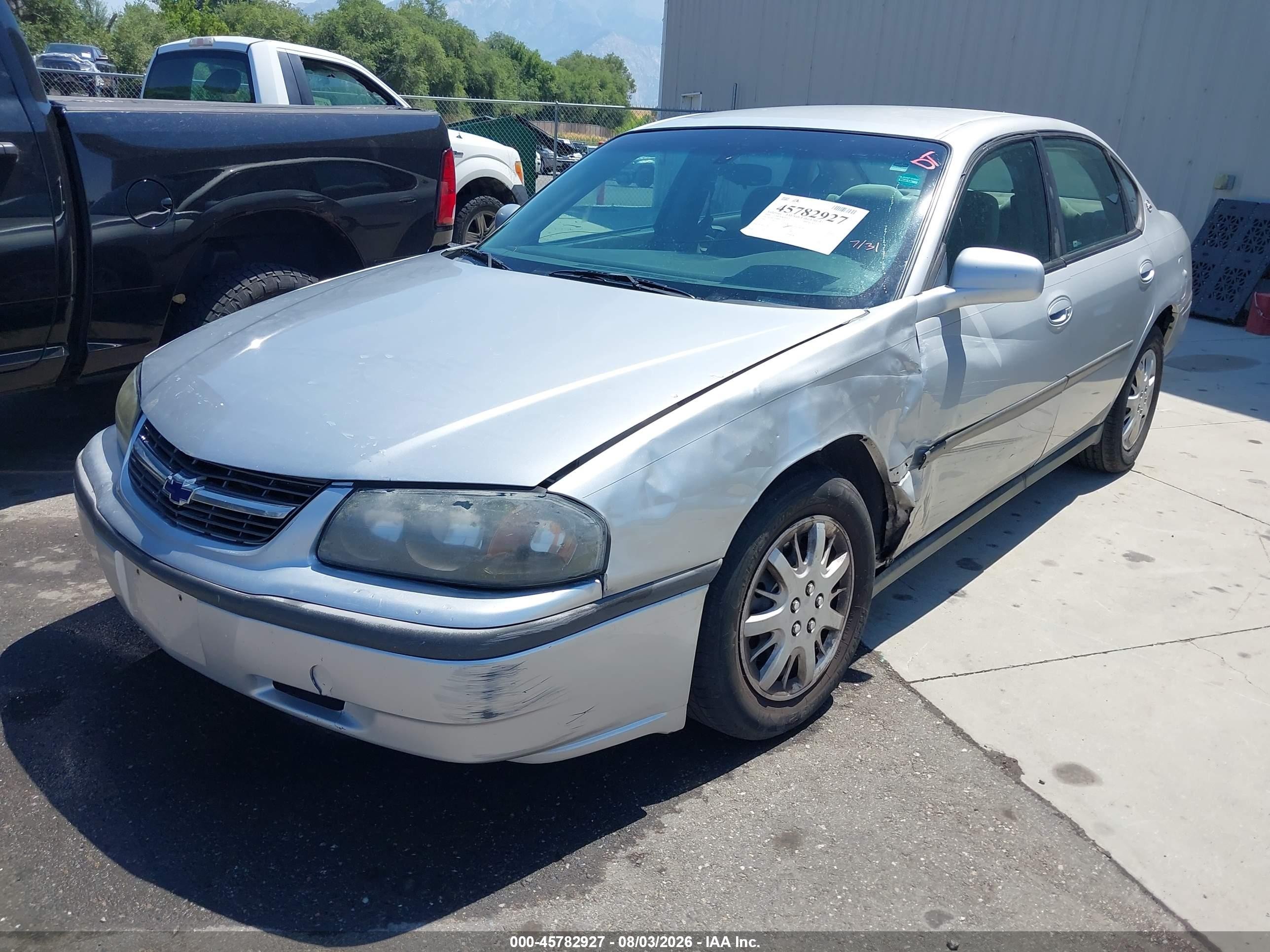 2004 Chevrolet Impala   Silver vin: 2G1WF52E849422214