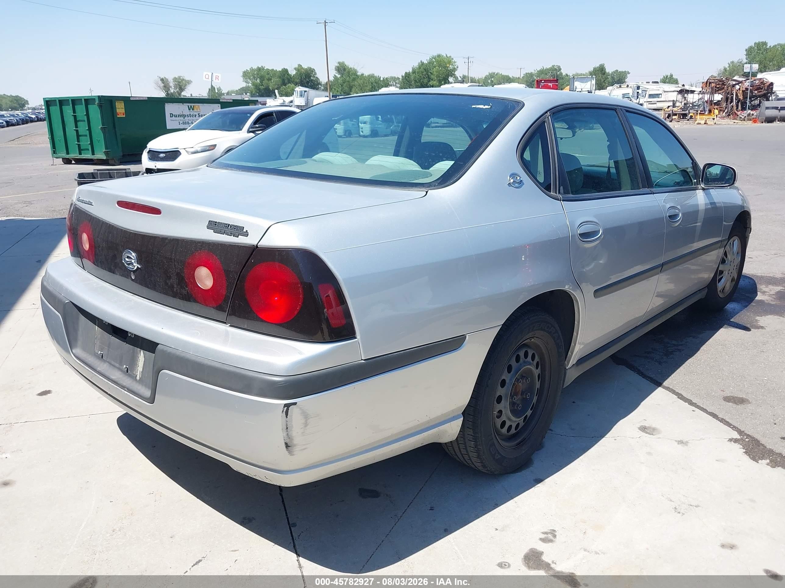 2004 Chevrolet Impala   Silver vin: 2G1WF52E849422214