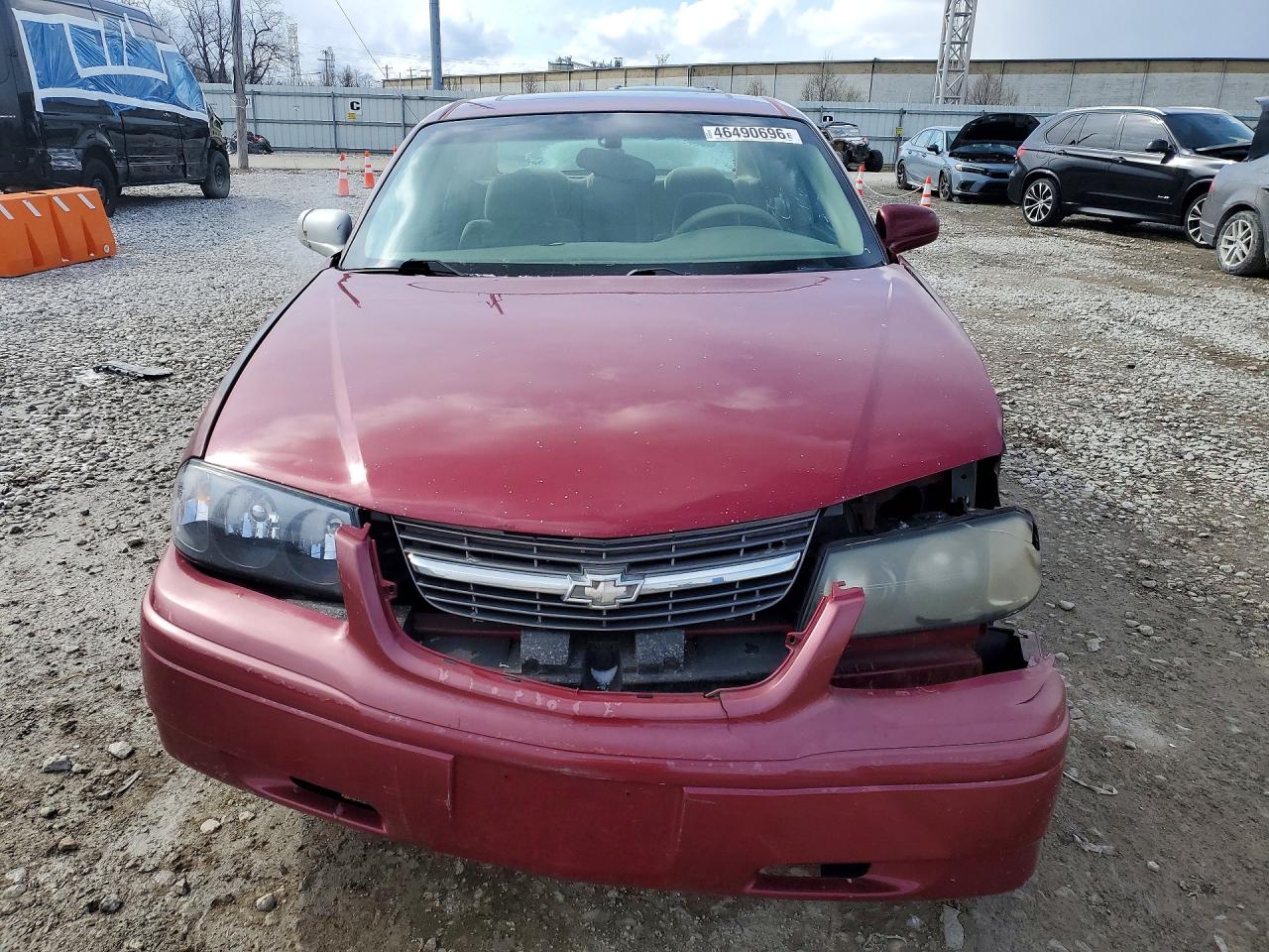 2005 Chevrolet Impala Burgundy vin: 2G1WF52E859209944