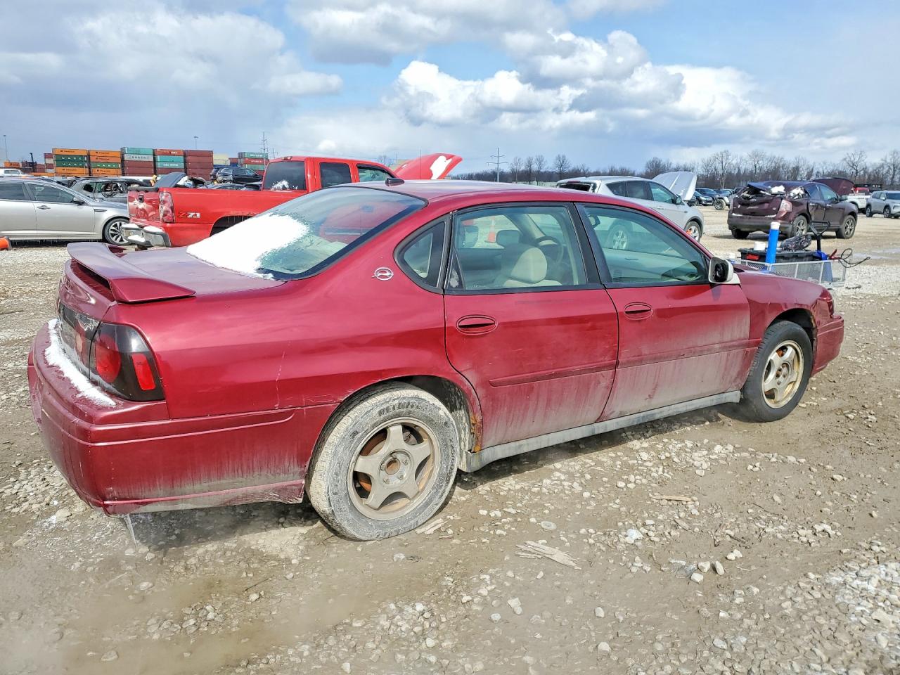 2005 Chevrolet Impala Burgundy vin: 2G1WF52E859209944