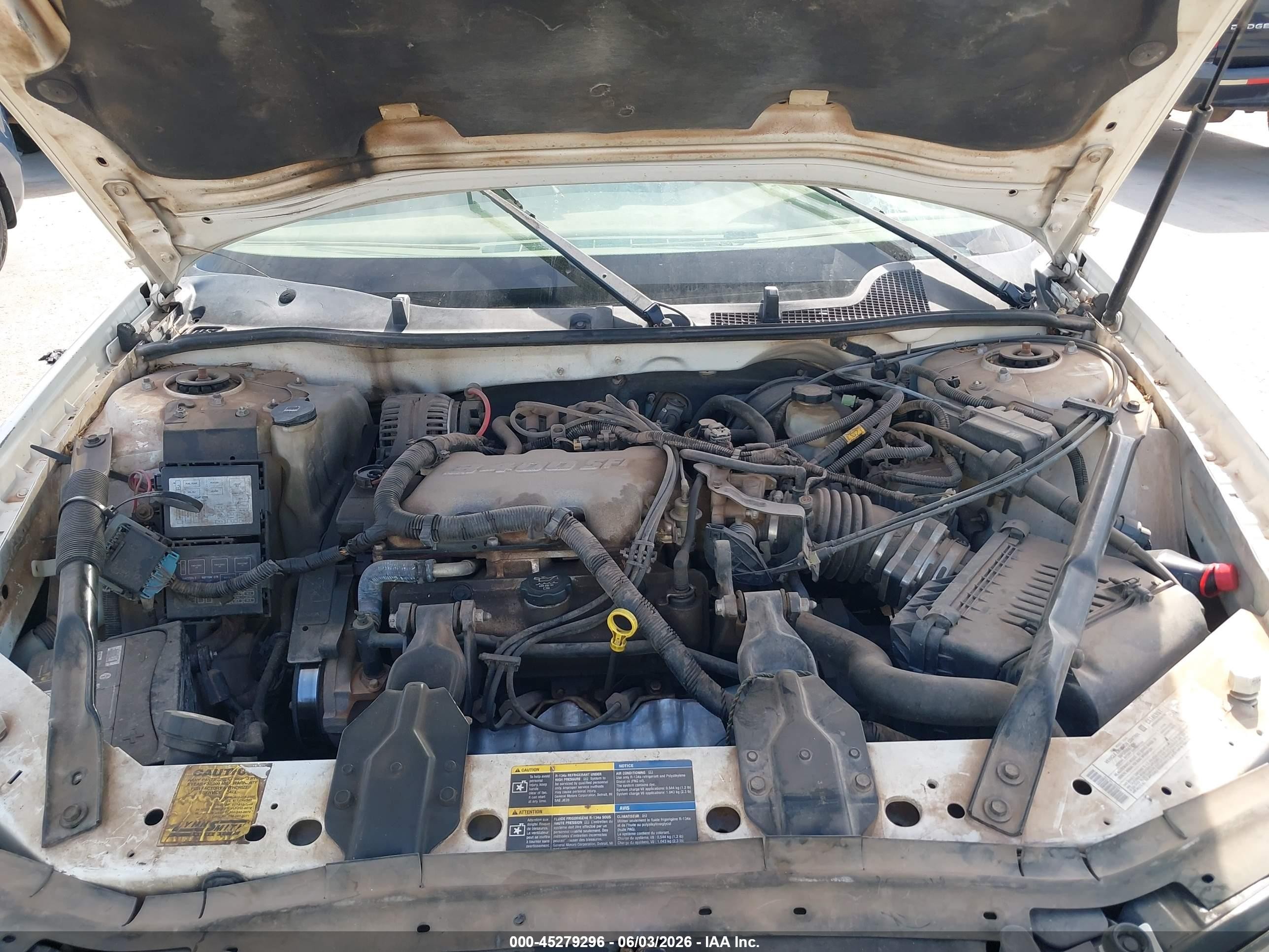2005 Chevrolet Impala   White vin: 2G1WF52E859270677